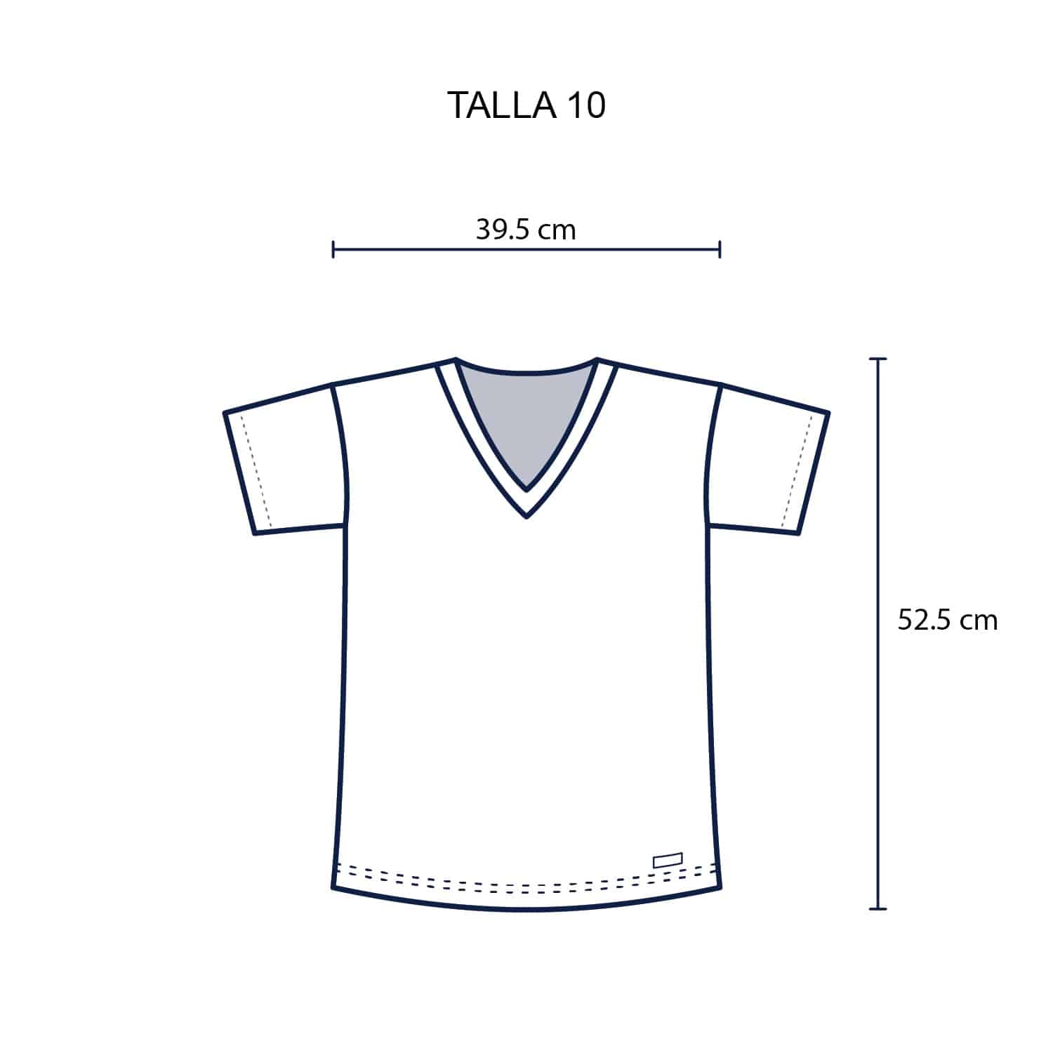 Polo Cuello V Manga Corta Unisex para Niños – Pack x3