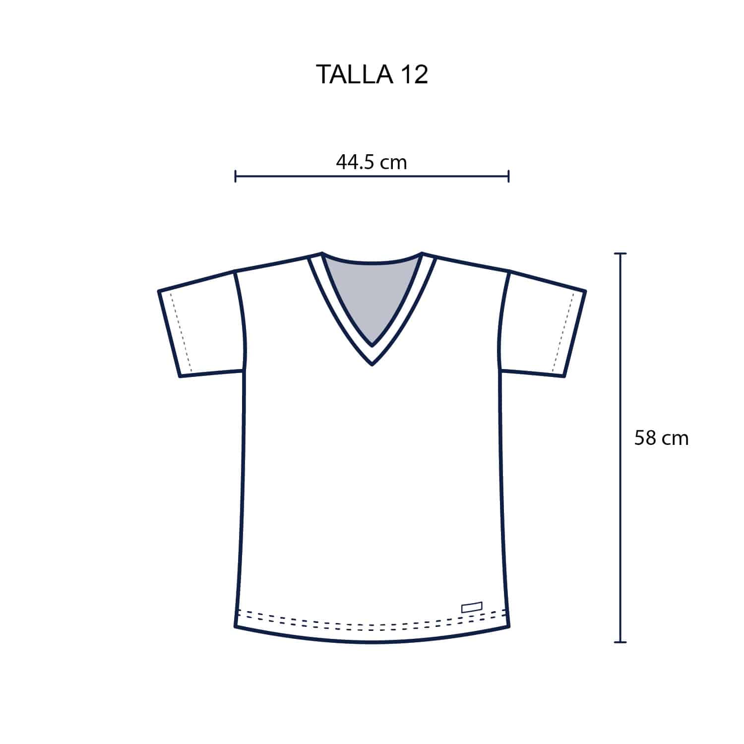 Polo Cuello V Manga Corta Unisex para Niños – Pack x3