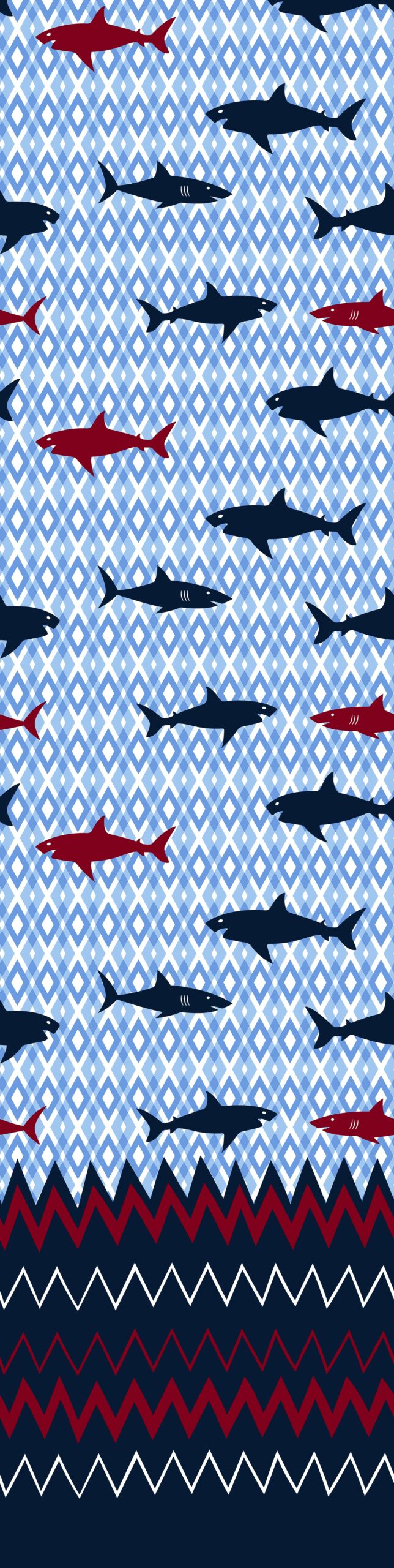 Cubrecama Antialérgico Tiburones Rojos