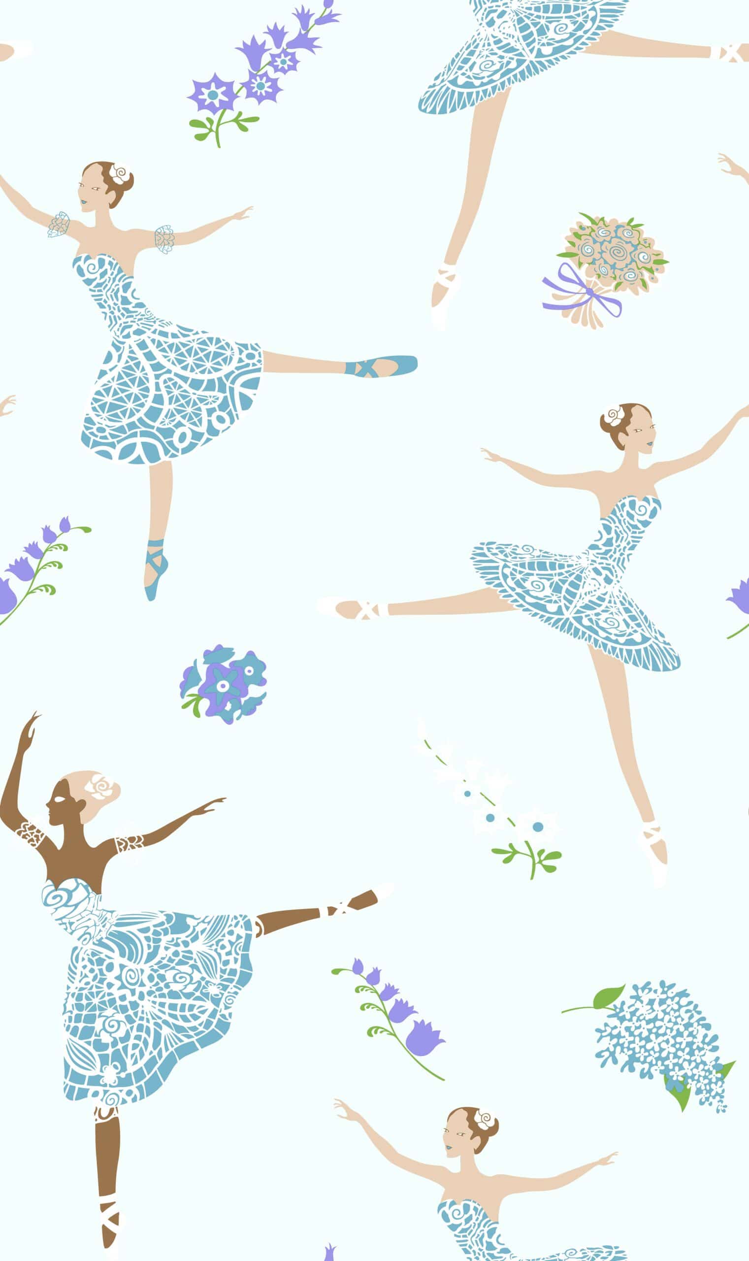 Cubrecama Antialérgico Bailarinas Celestes