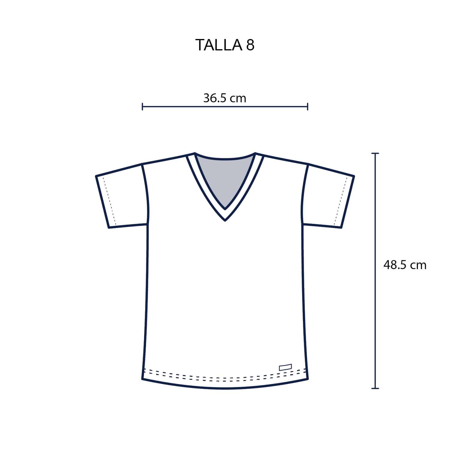 Polo Cuello V Manga Corta Unisex para Niños – Pack x12