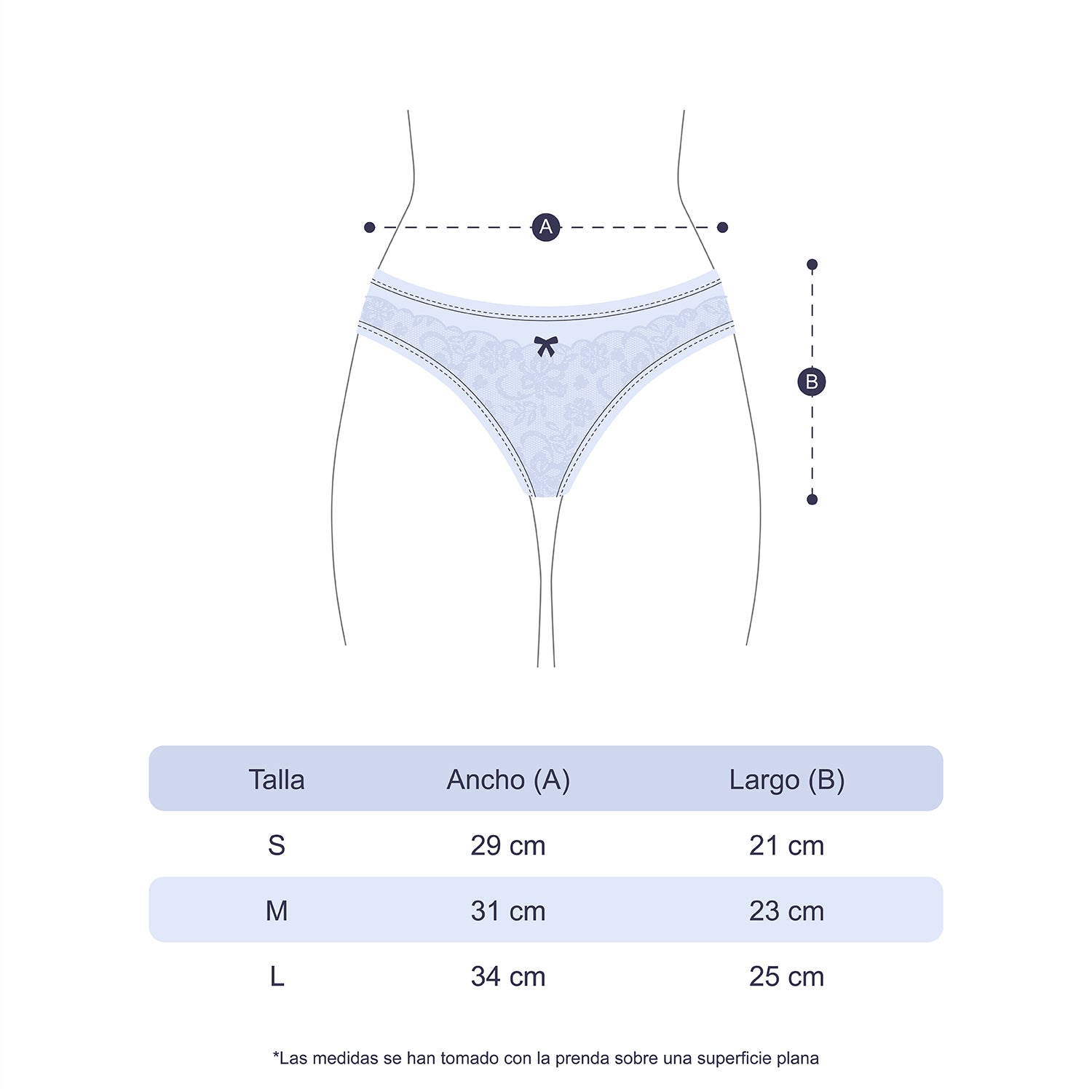 Bikini para Dama con Encaje Licrado.