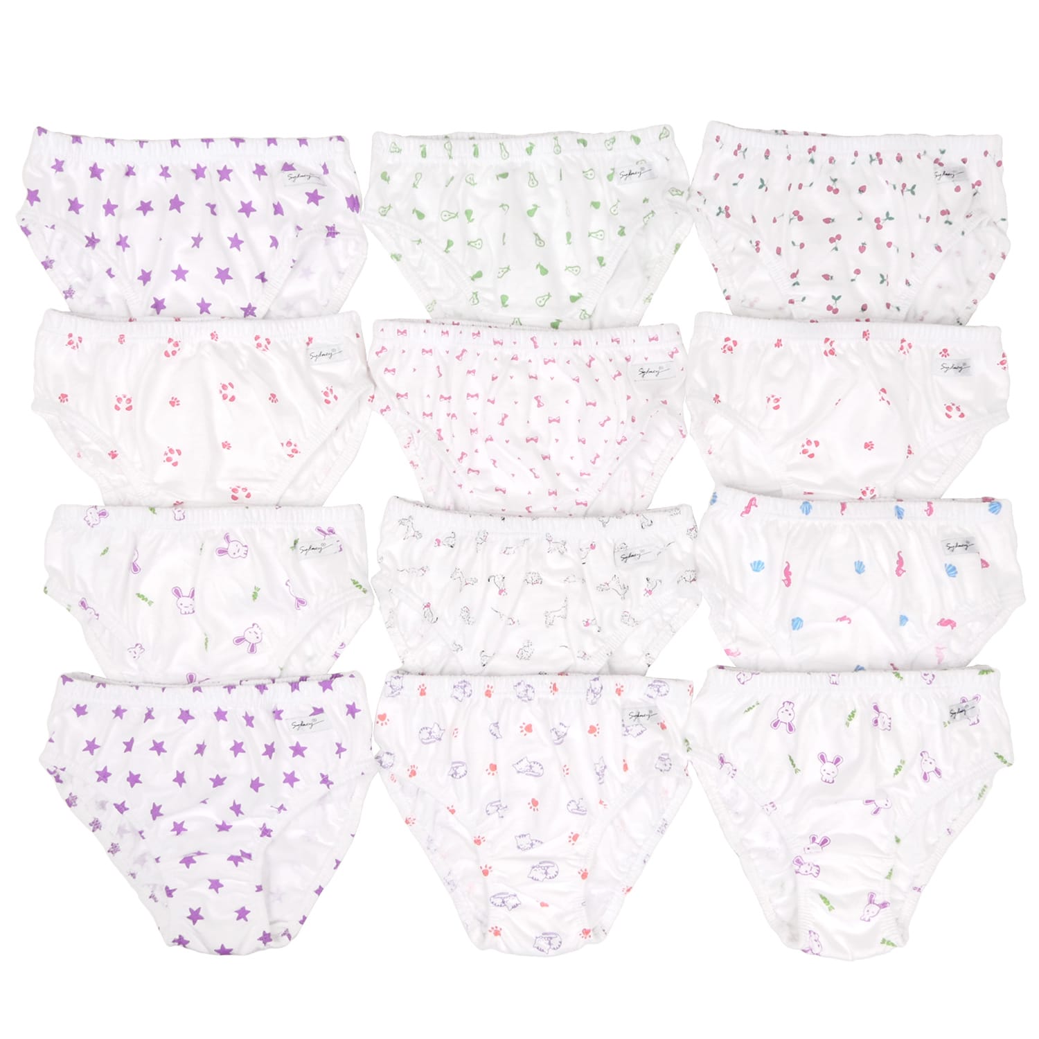 Trusa Clásica para Niñas Estampada T-10 – Pack x12