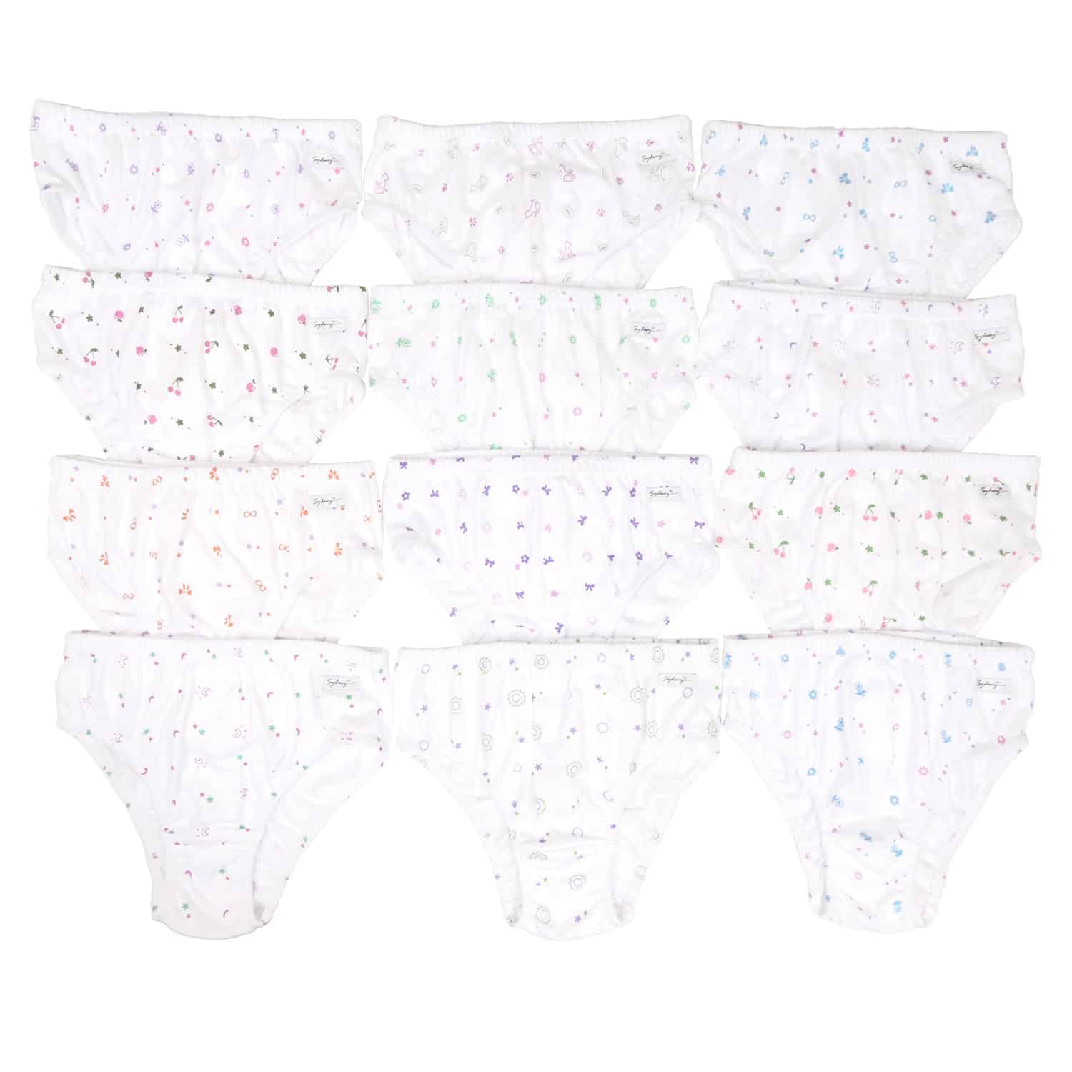 Trusa Clásica para Niñas Estampada T-14 - Pack x12