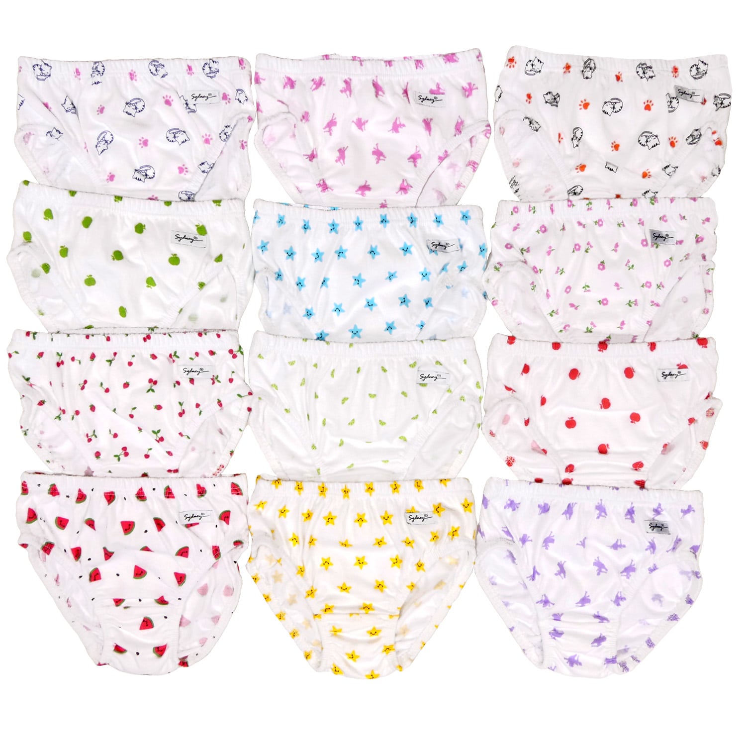 Trusa Clásica para Niñas Estampada T-8 – Pack x12