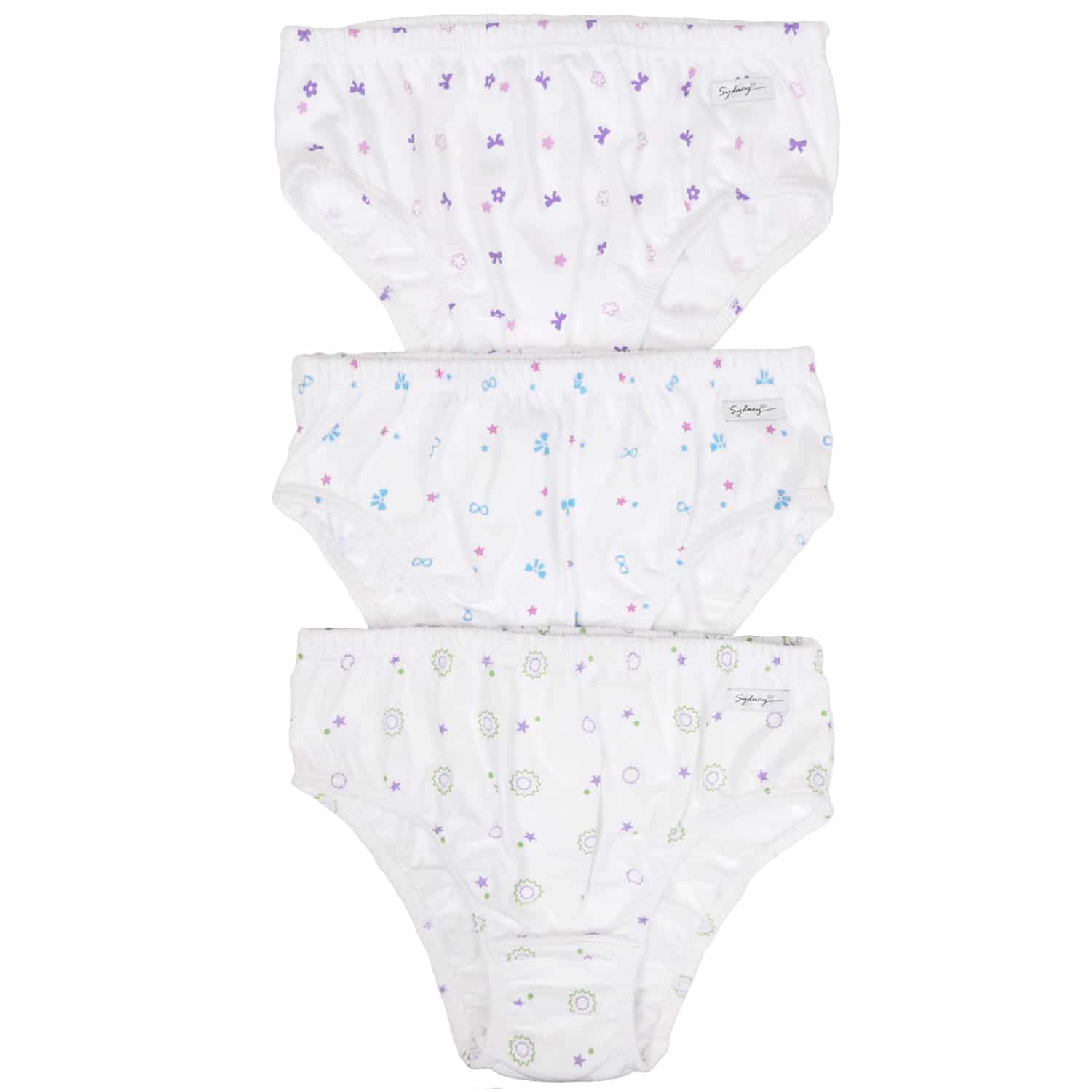 Trusa Clásica para Niñas Estampada T-14 – Pack x3
