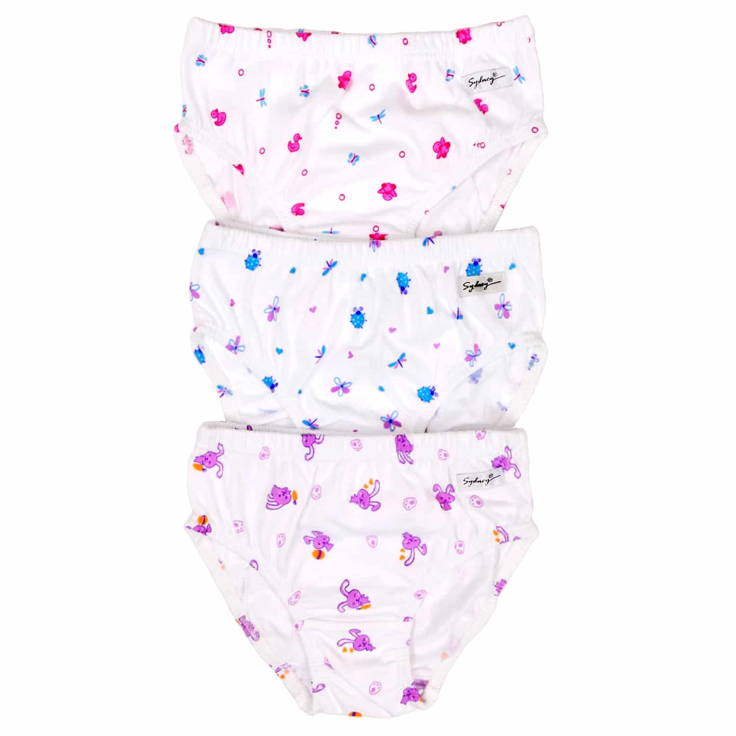 Trusa Clásica para Niñas Estampada T-8 - Pack x3