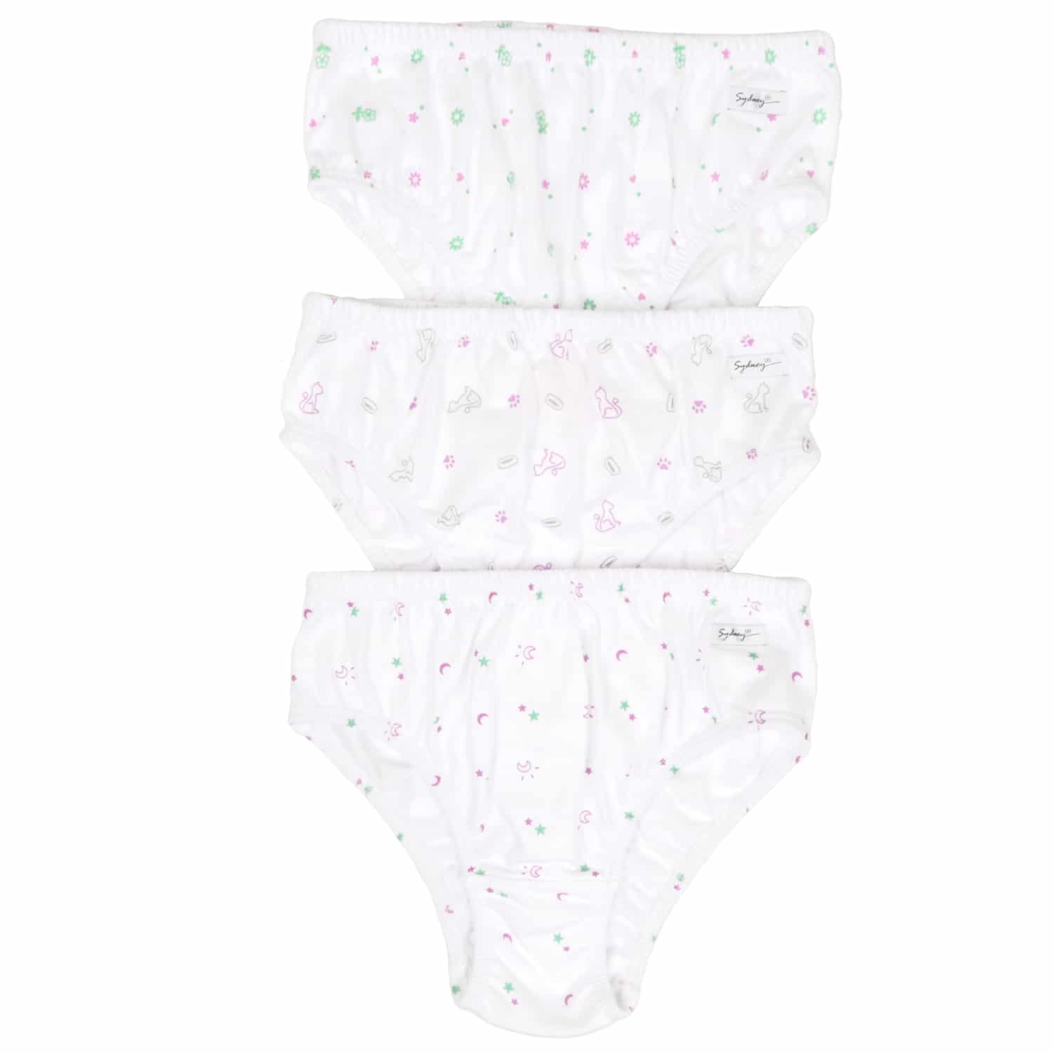 Trusa Clásica para Niñas Estampada T-14 – Pack x3