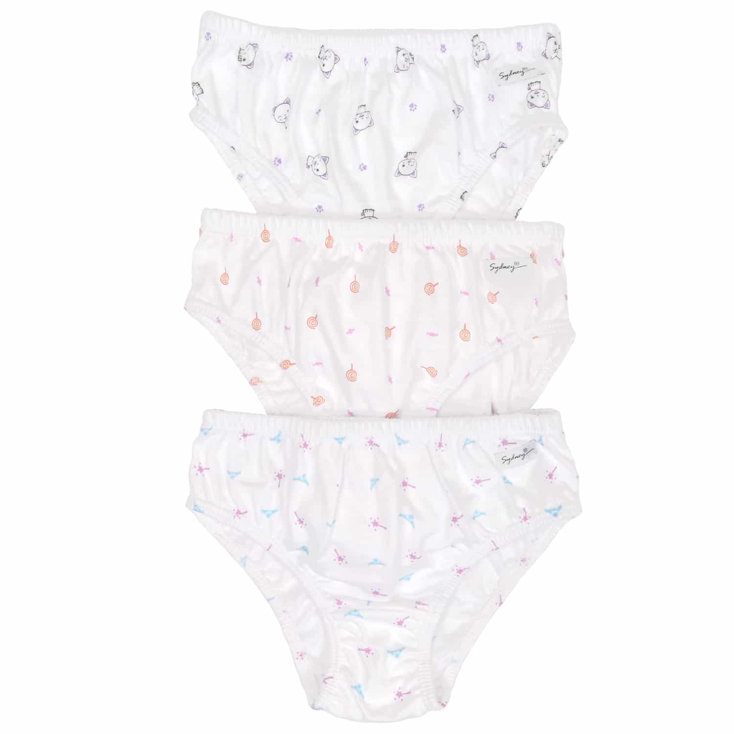 Trusa Clásica para Niñas Estampada T-12 - Pack x3