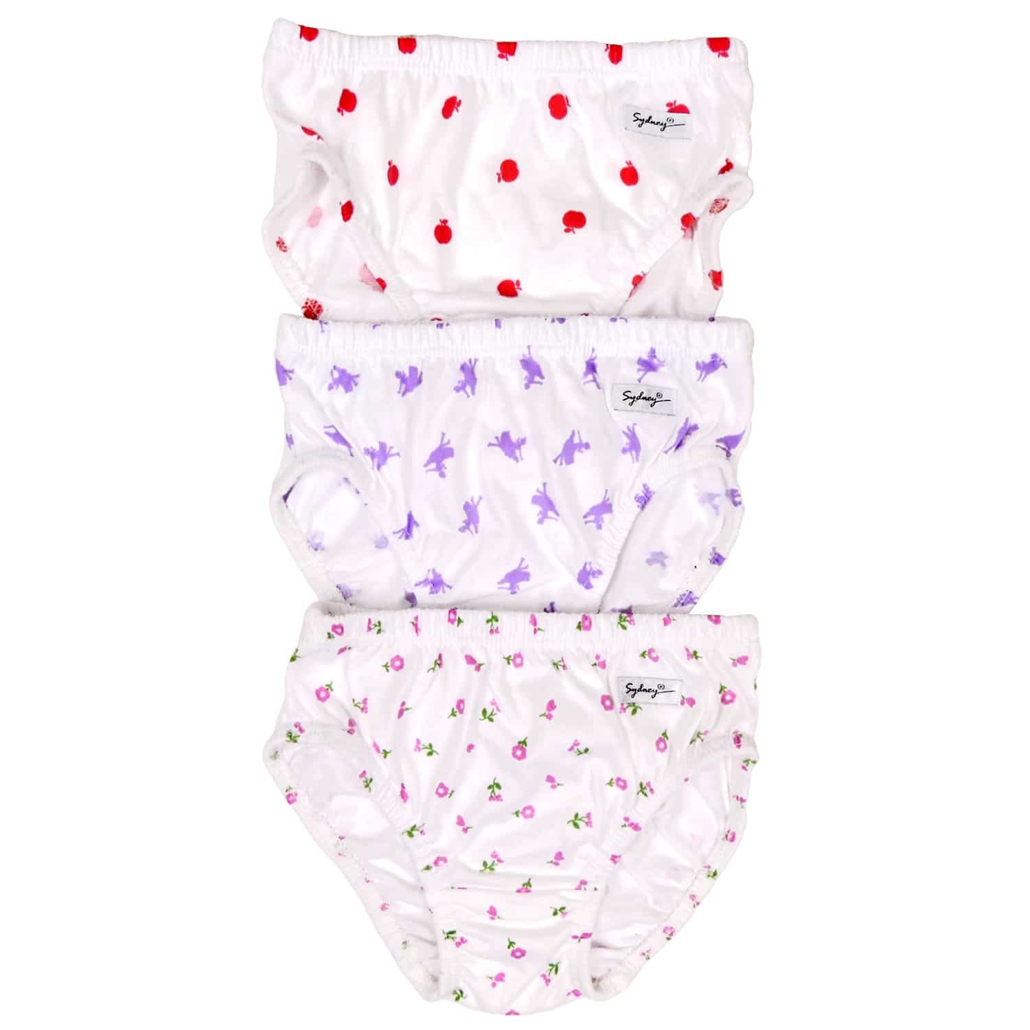 Trusa Clásica para Niñas Estampada T-8 - Pack x3