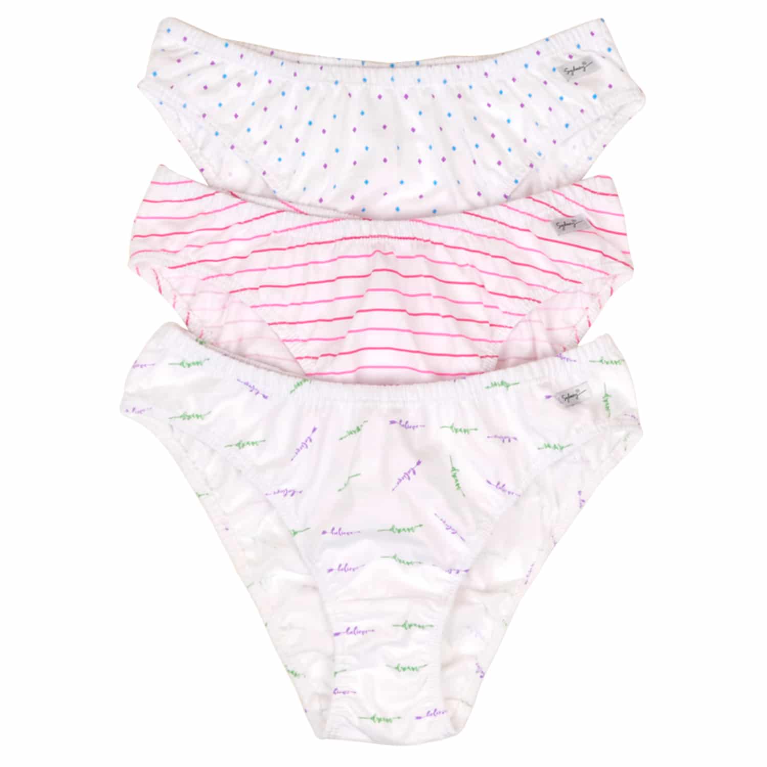 Bikini para Dama Clásico Estampado T-S - Pack x3