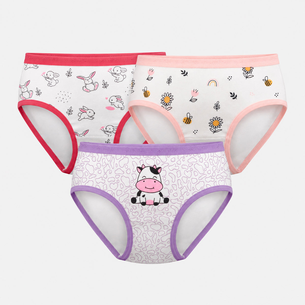 Trusa Moderna para Niñas Estampada T - 10 – Pack x3