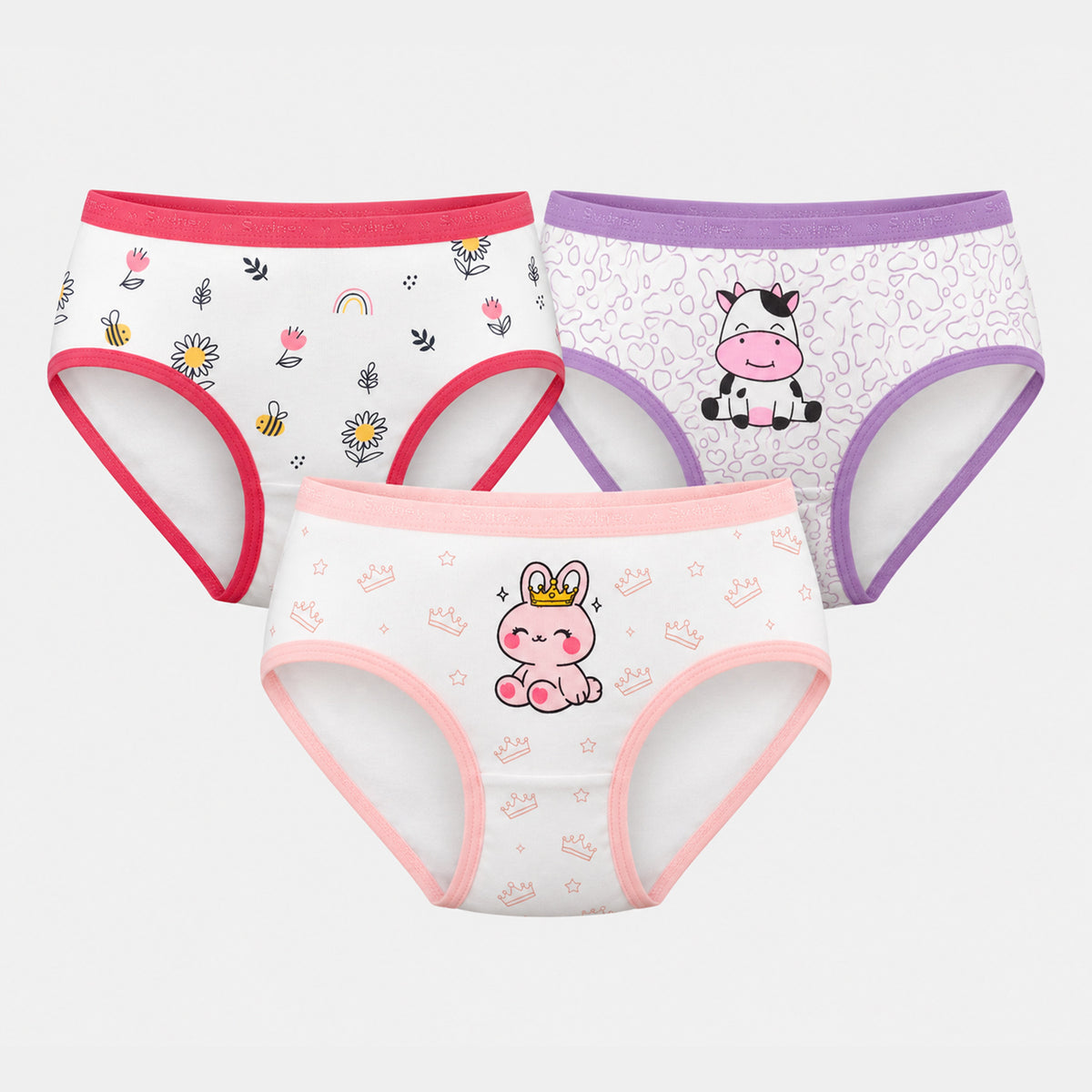 Trusa Moderna para Niñas Estampada T - 10 – Pack x3