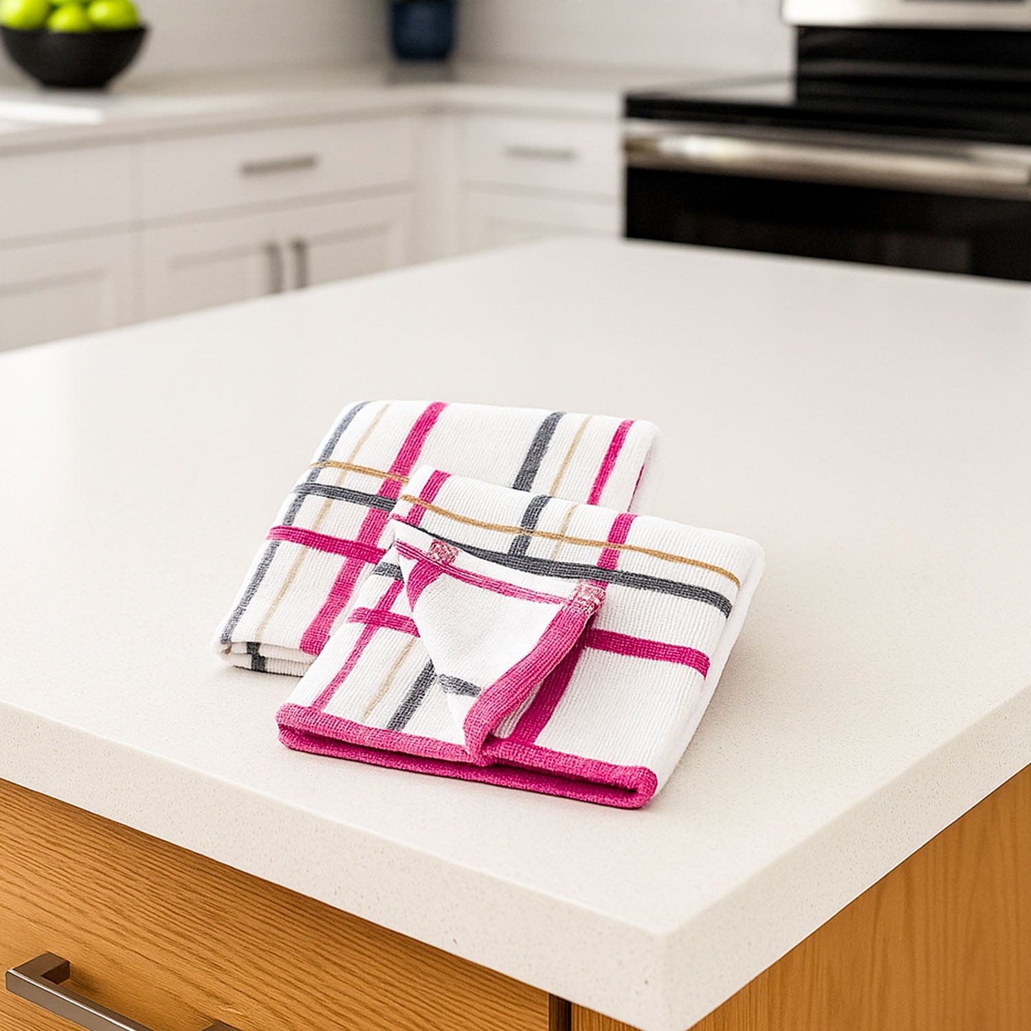 Paño Cocina Felpa con Rayas - Pack x2