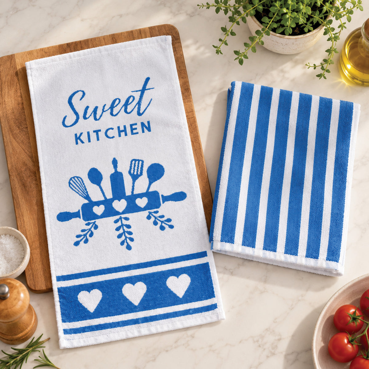 Paño Cocina Felpa Diseño Sweet Pack x2