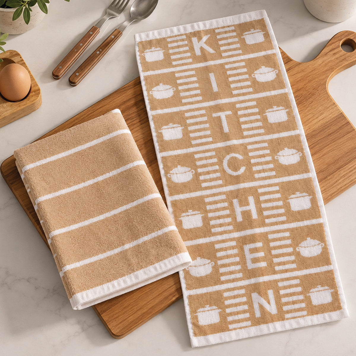 Paño Cocina Felpa Diseño Kitchen Pack x2