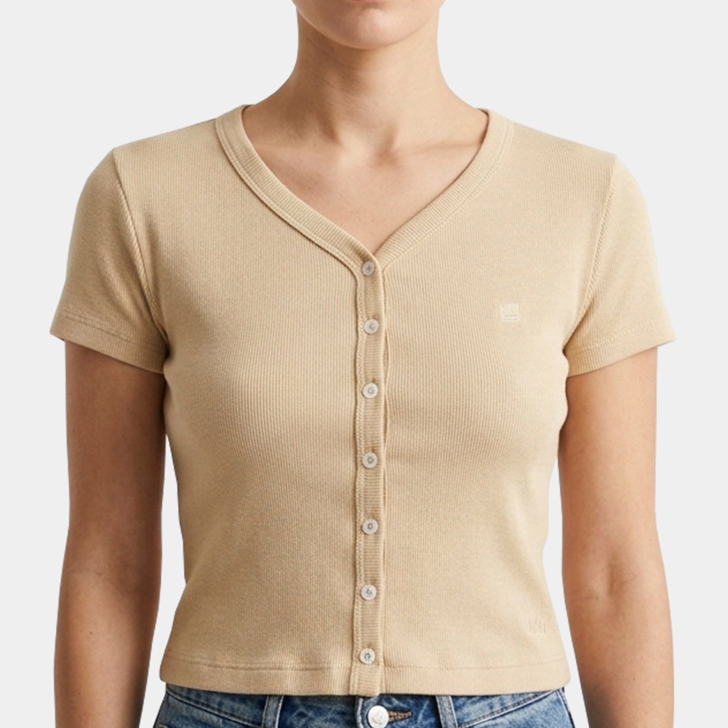 Polo con Botones para Dama - Colección Acanalada
