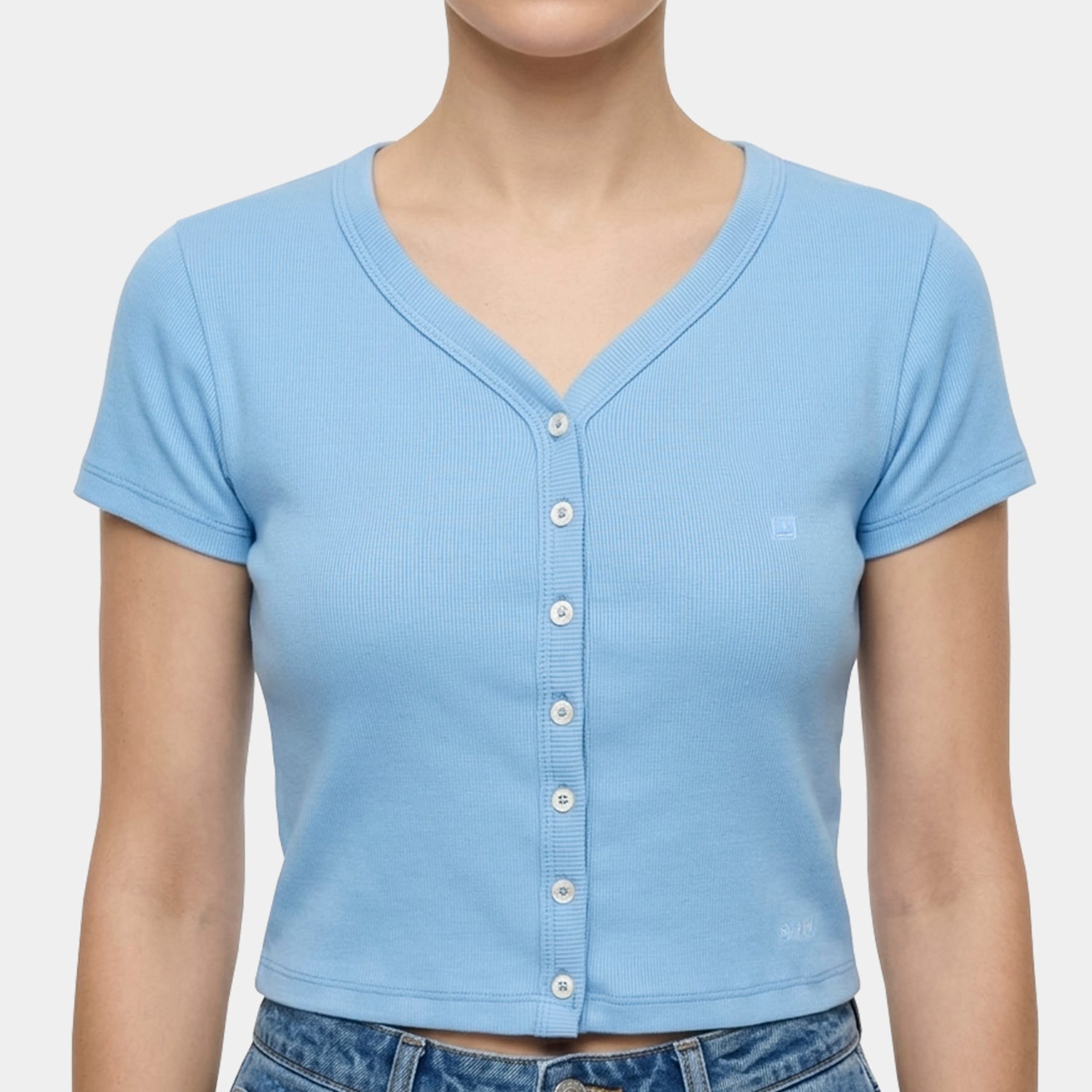 Polo con Botones para Dama - Colección Acanalada