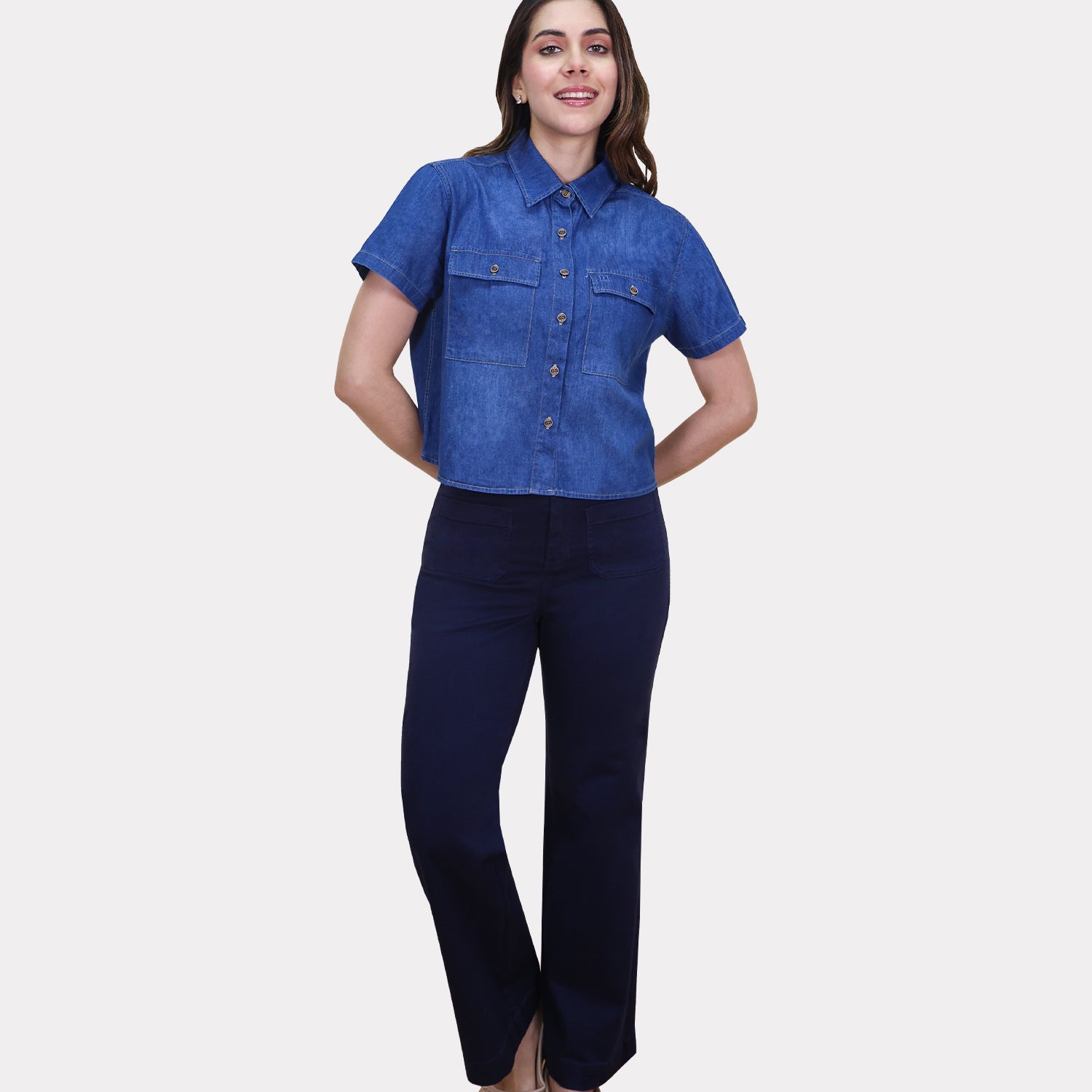 Pantalón Drill para Dama - Pierna amplia