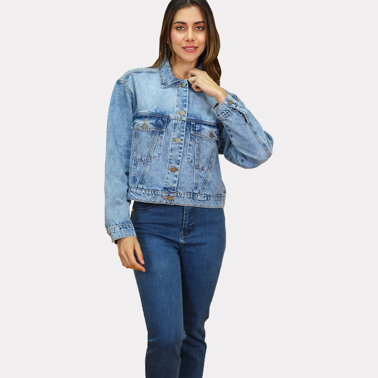 Casaca para Dama Denim - Oversize