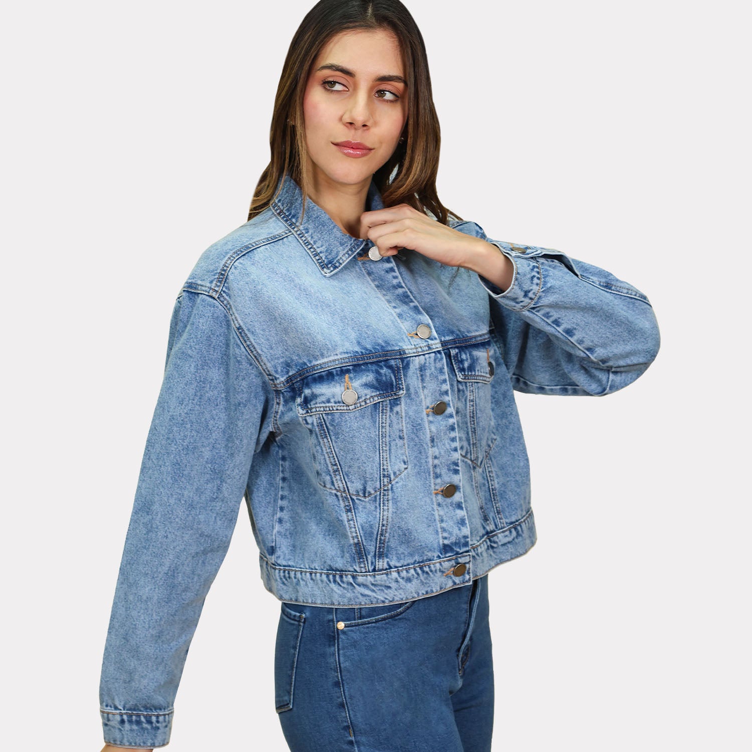 Casaca para Dama Denim - Oversize