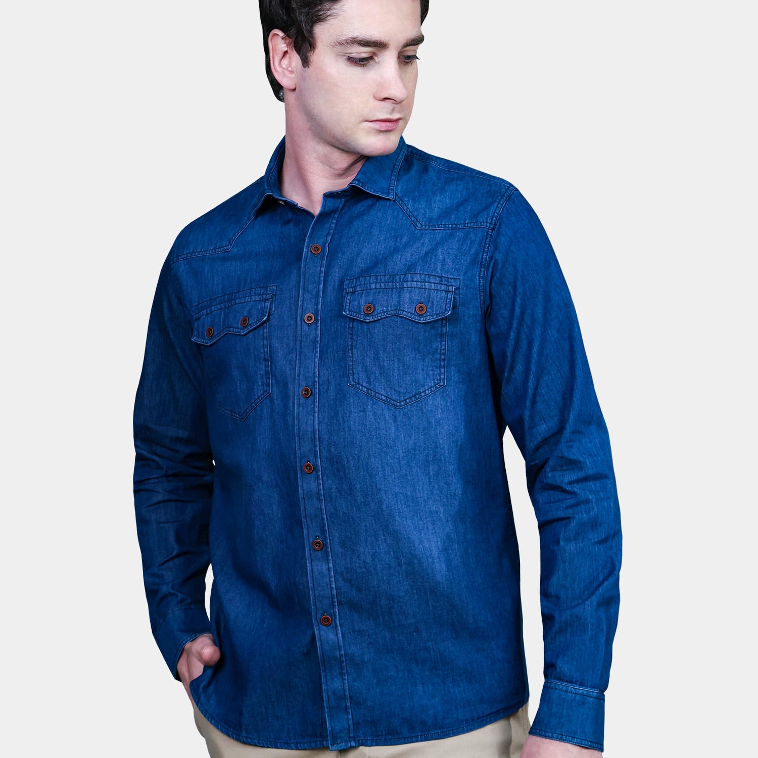 Camisa Jeans Cawboy para Hombre