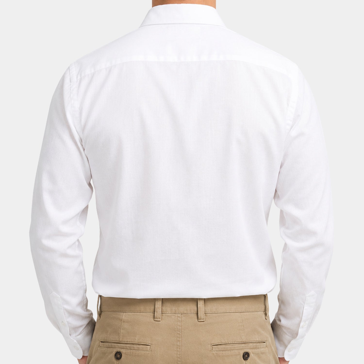 Camisa Jeans Manga Larga Lino para Hombre