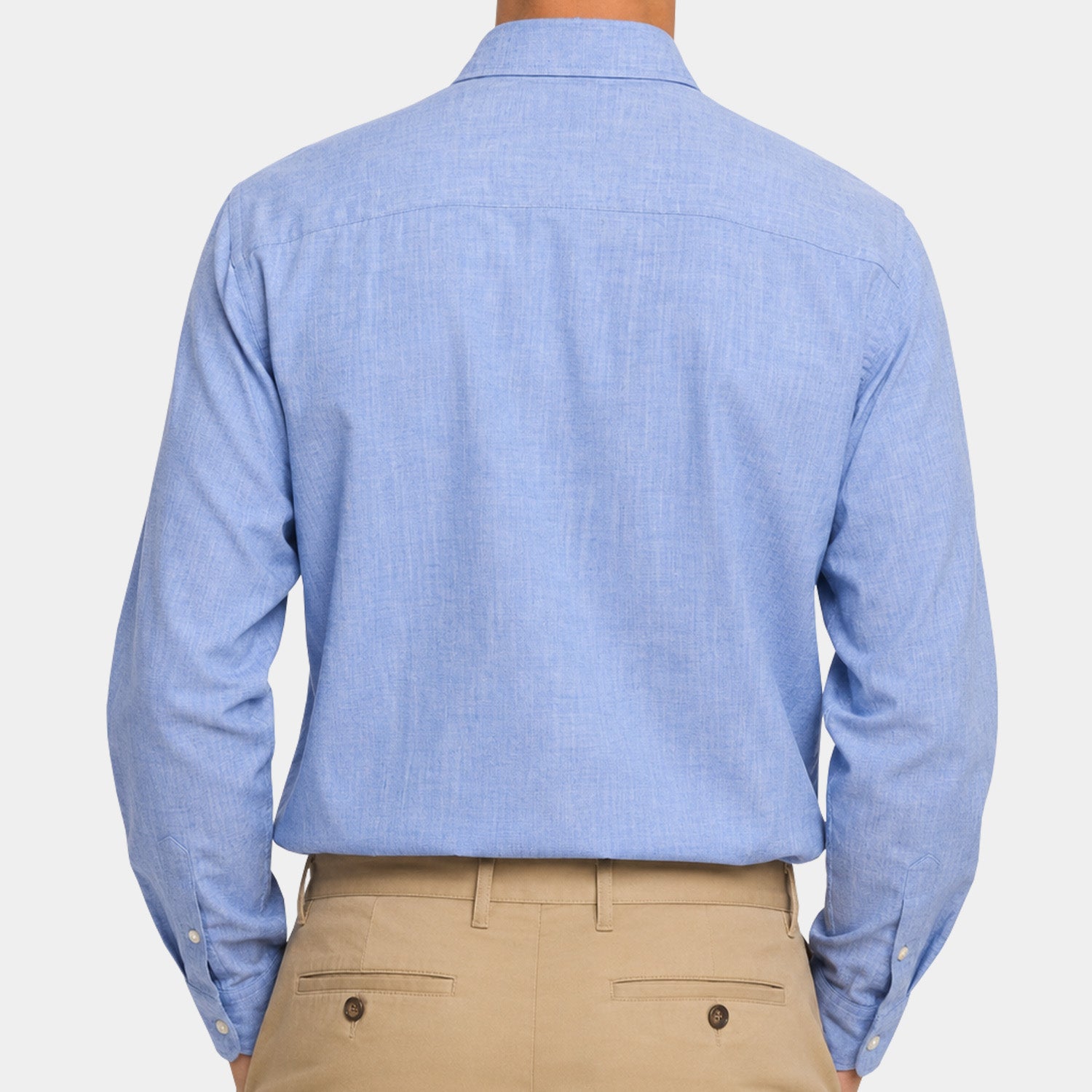 Camisa Jeans Manga Larga Lino para Hombre