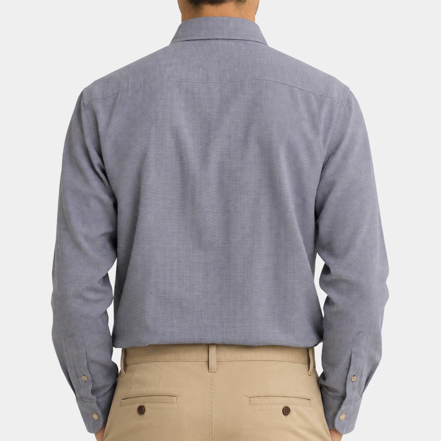 Camisa Jeans Manga Larga Lino para Hombre