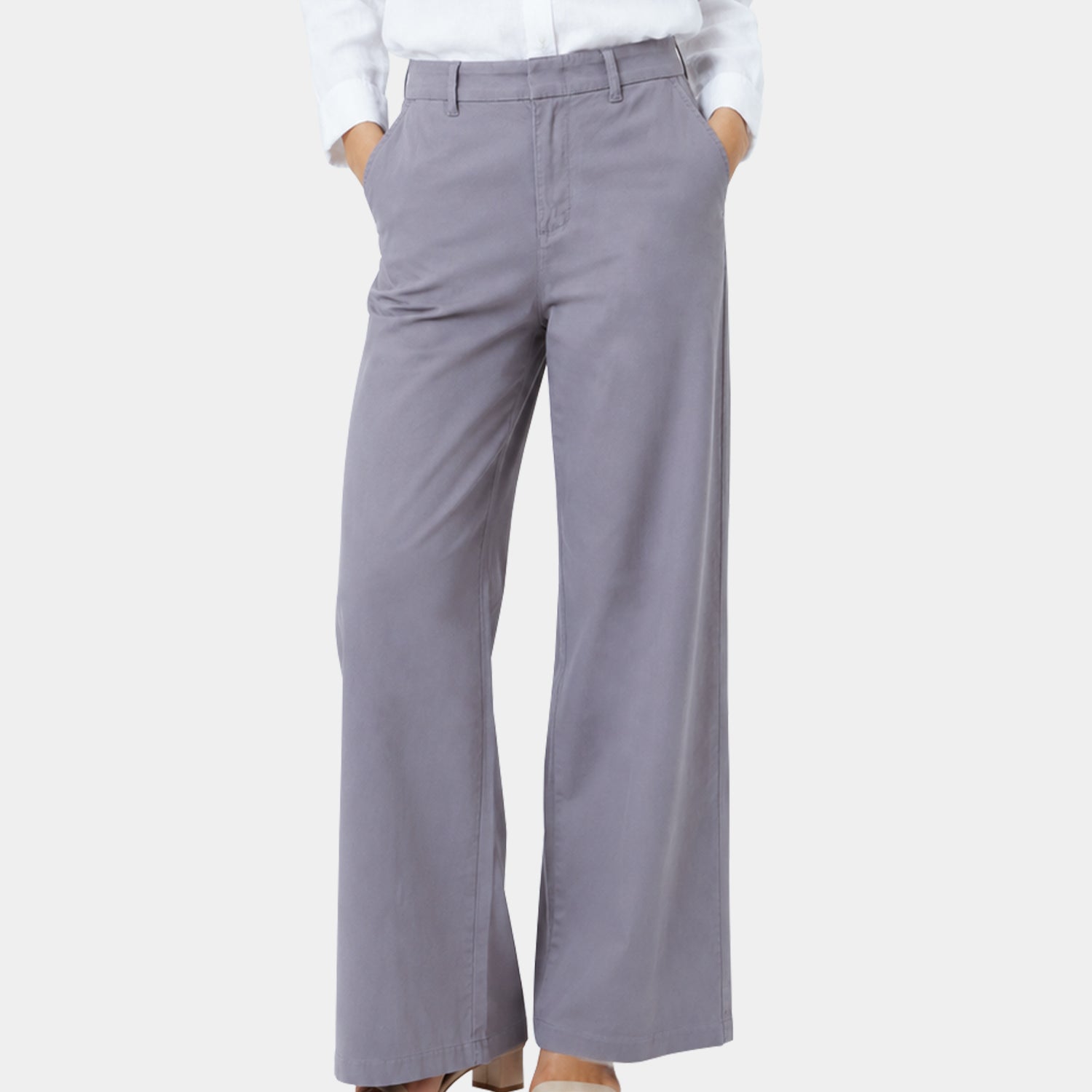 Pantalón para Dama Wide Leg Drill