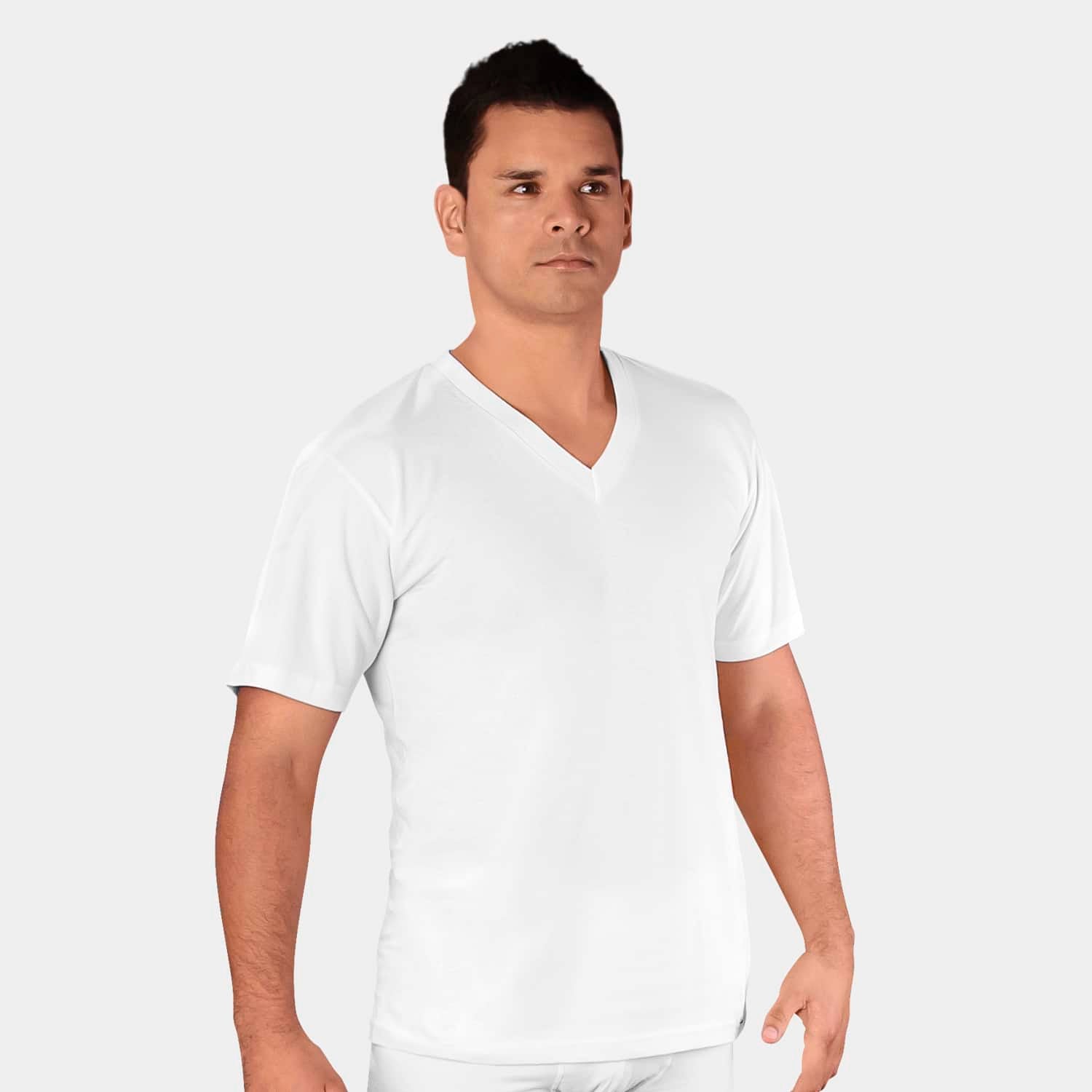 Polo Cuello V Manga Corta para Hombre