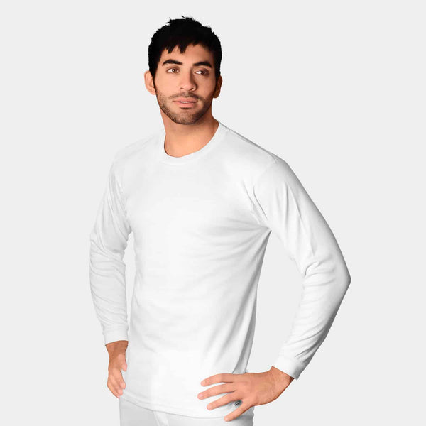 Polos blancos para hombre de algodón