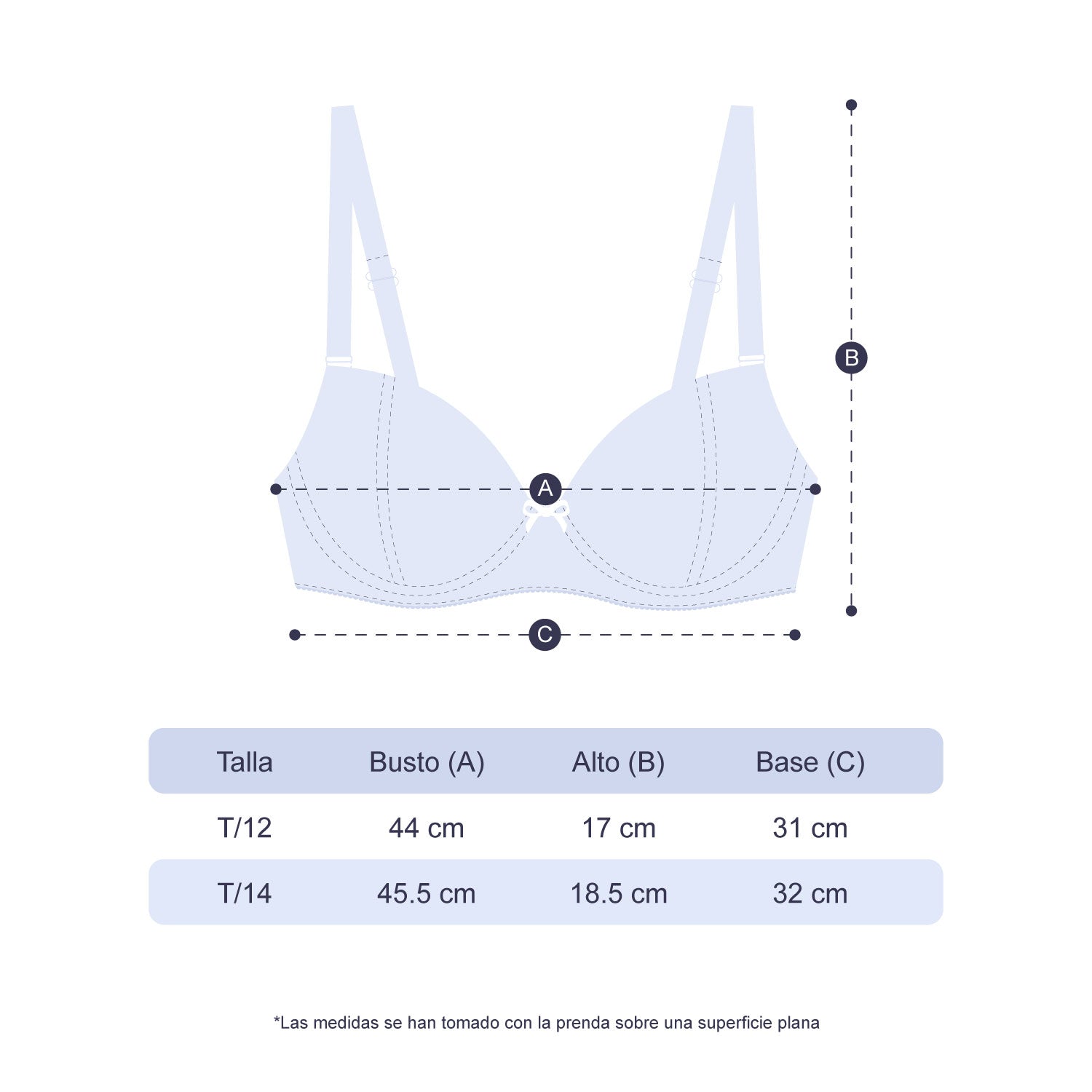 Brasier para Niñas Clásico Licrado