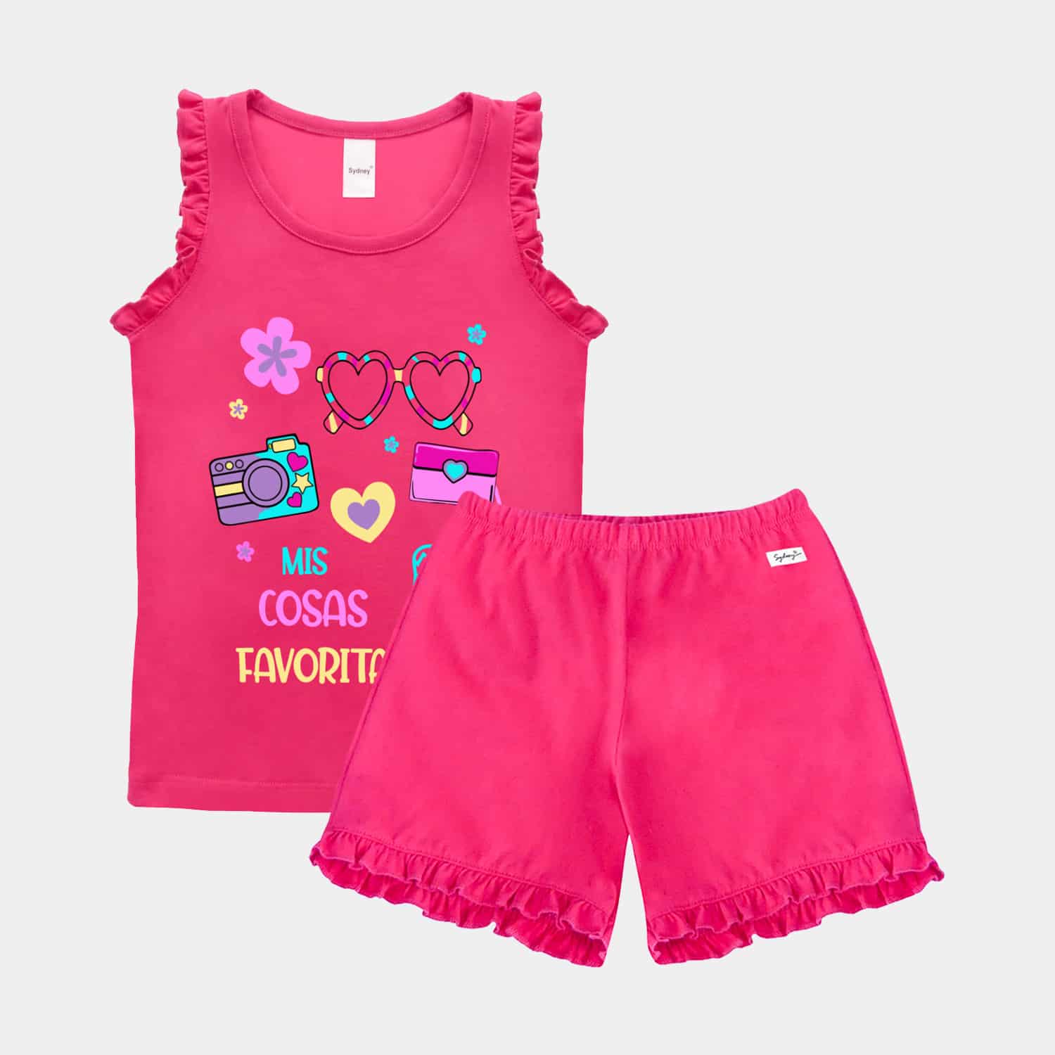 Conjunto de Verano sin Manga para Niñas