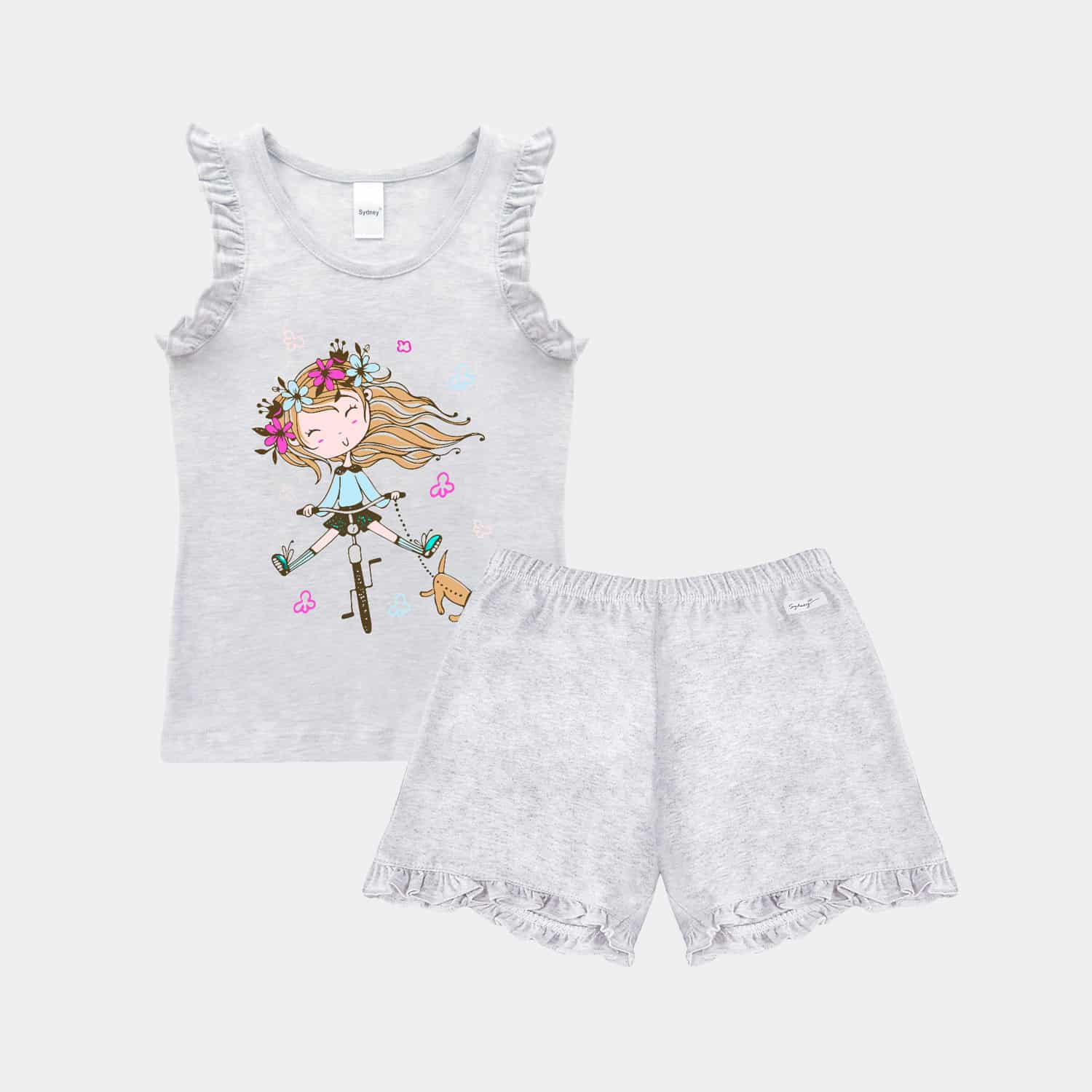 Conjunto de Verano sin Manga para Niñas