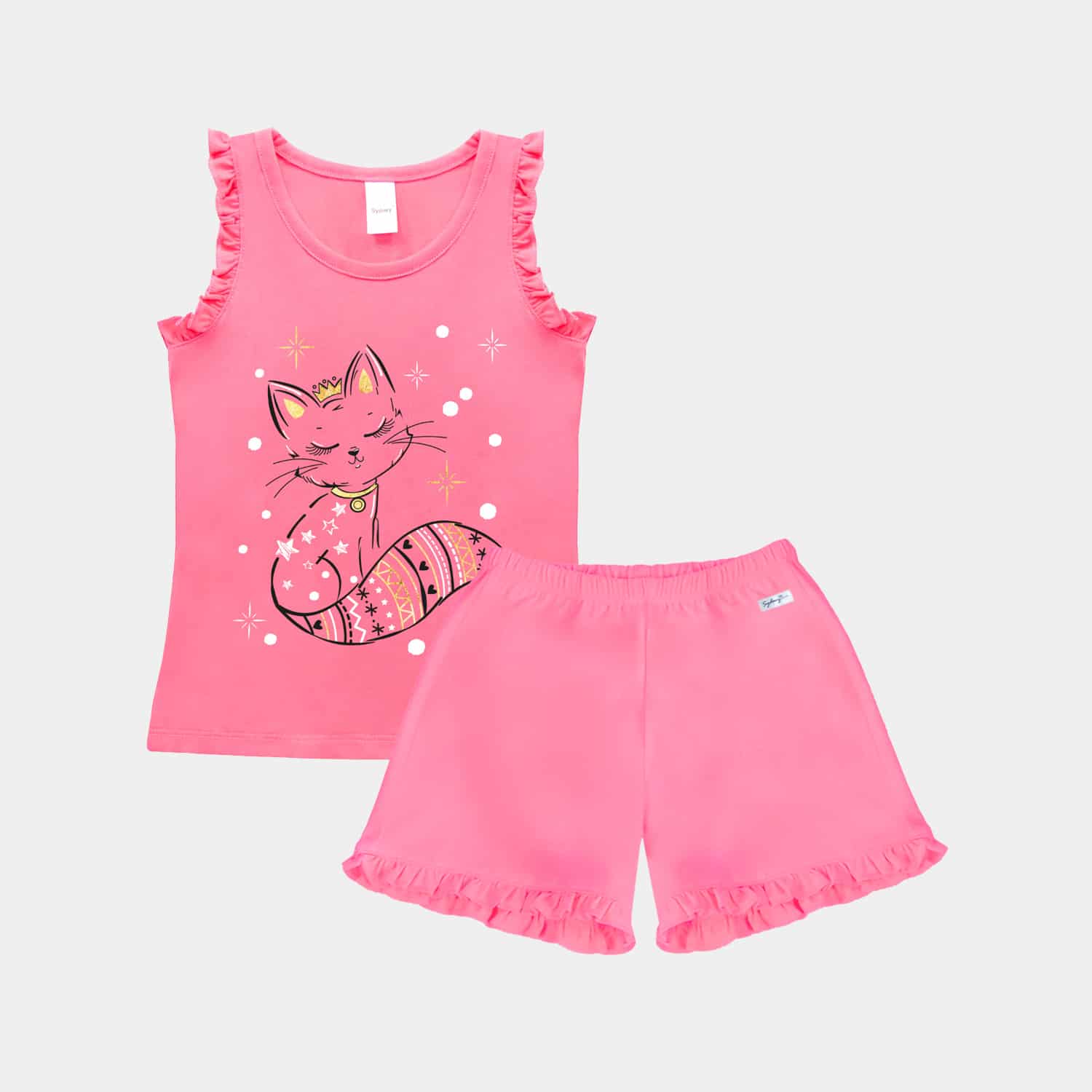 Conjunto de Verano sin Manga para Niñas