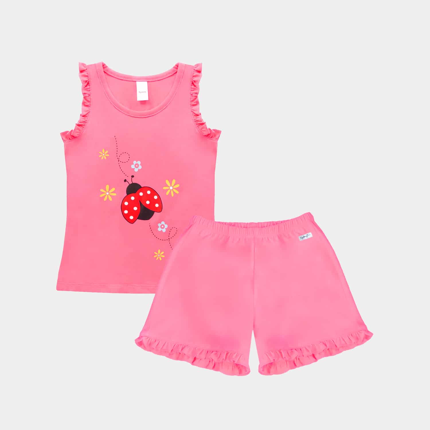Conjunto de Verano sin Manga para Niñas