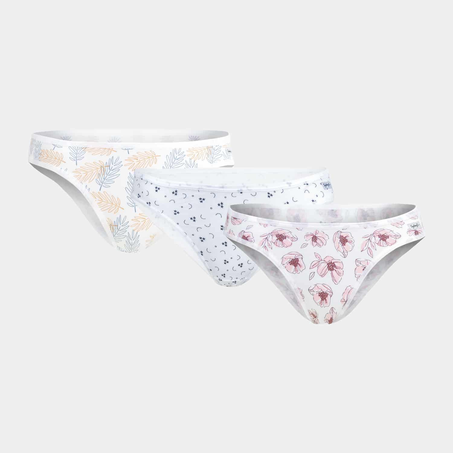 Bikini para Dama Moderno Estampado T-S - M Pack x3