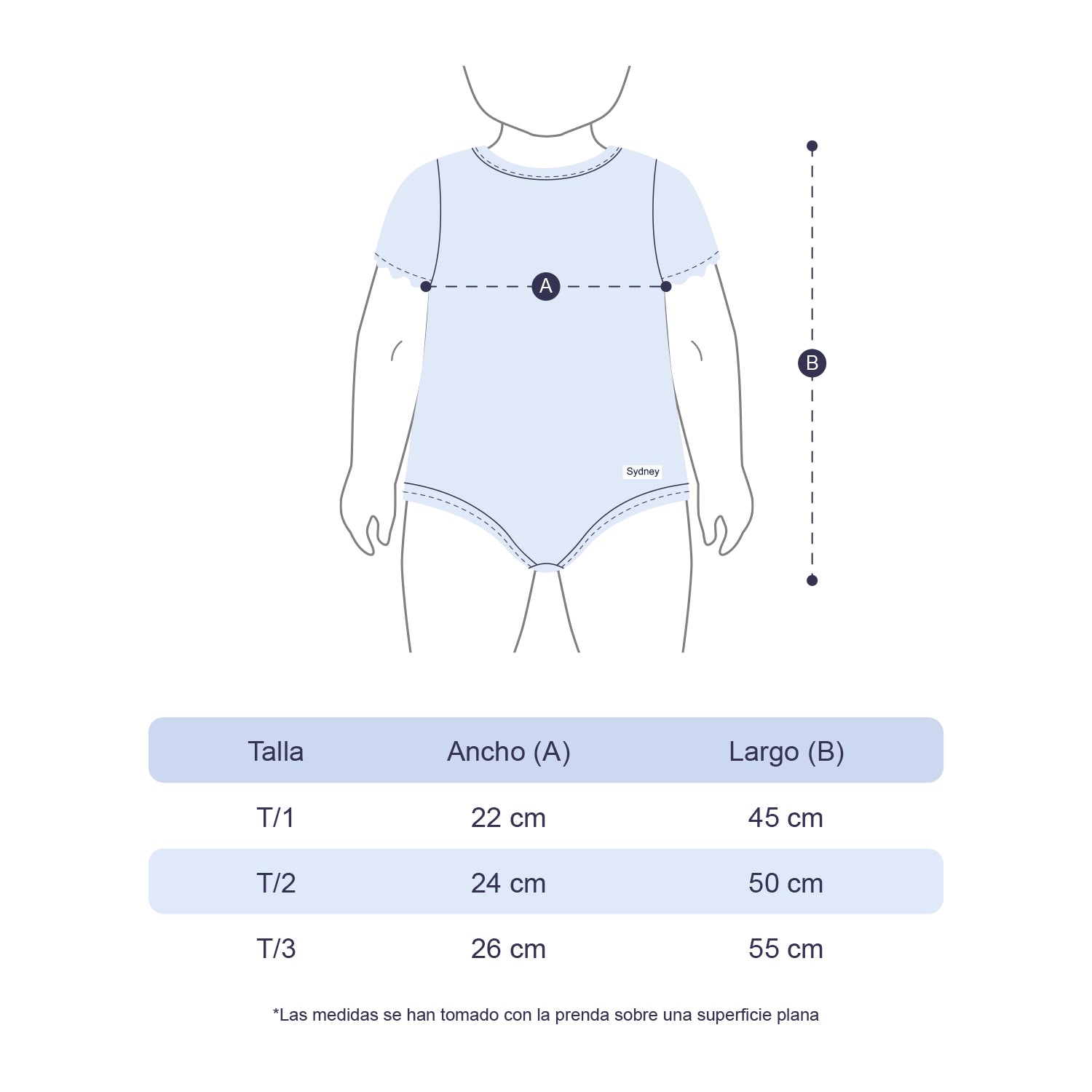 Body con Diseños para Niñas Talla - 2