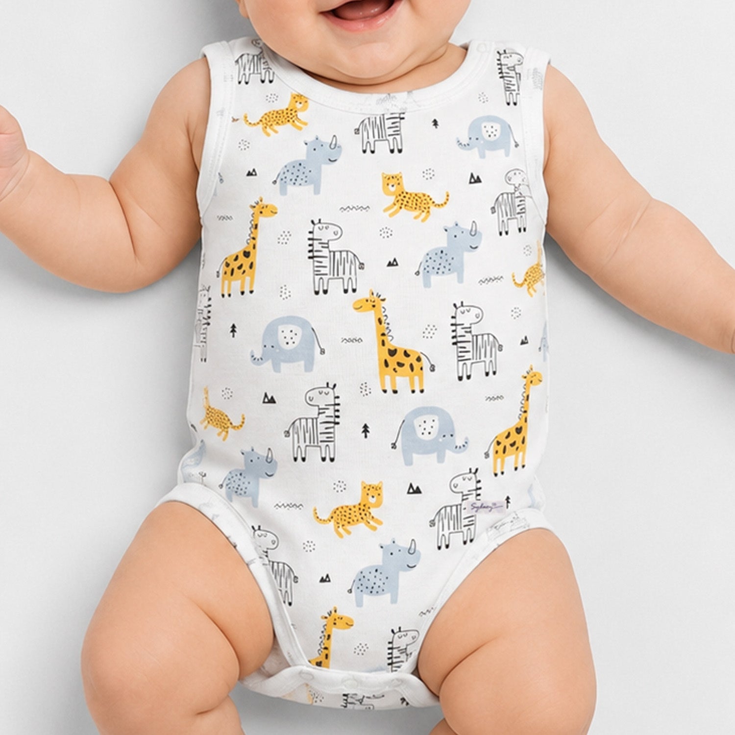 Body con Diseños sin Mangas para Niños Talla - 1