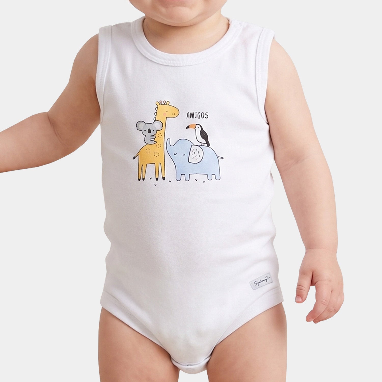Body con Diseños sin Mangas para Niños Talla - 2