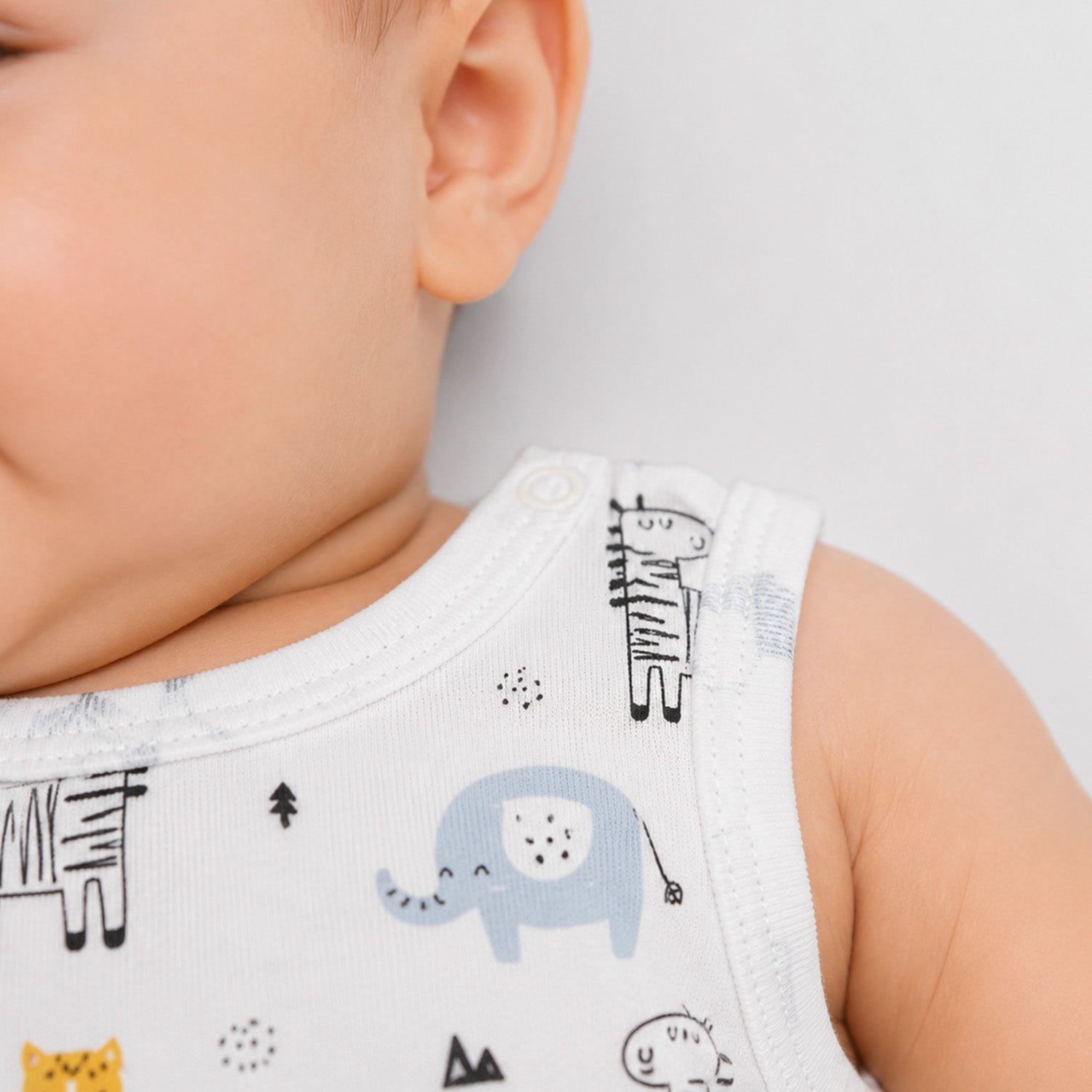 Body con Diseños sin Mangas para Niños Talla - 1