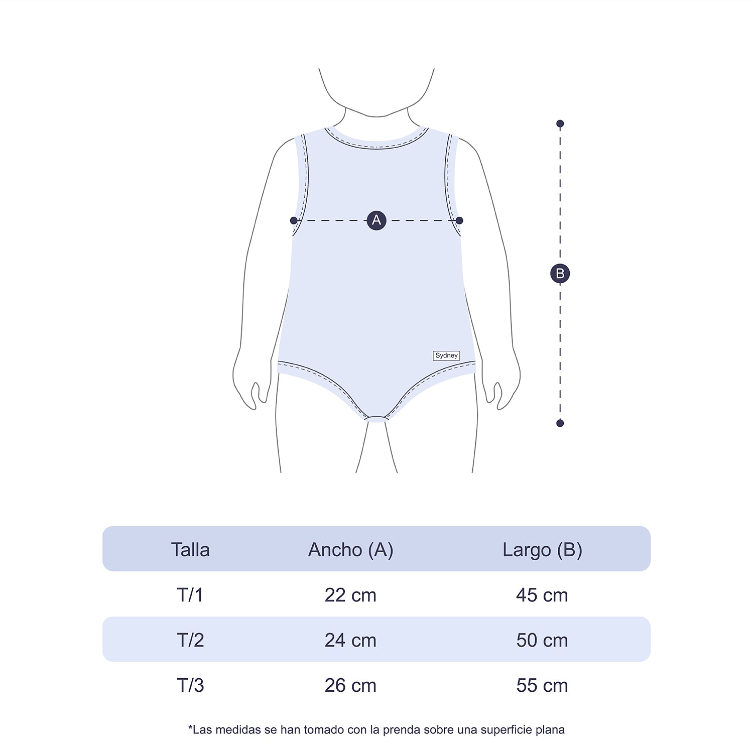 Body con Diseños sin Mangas para Niños Talla - 2