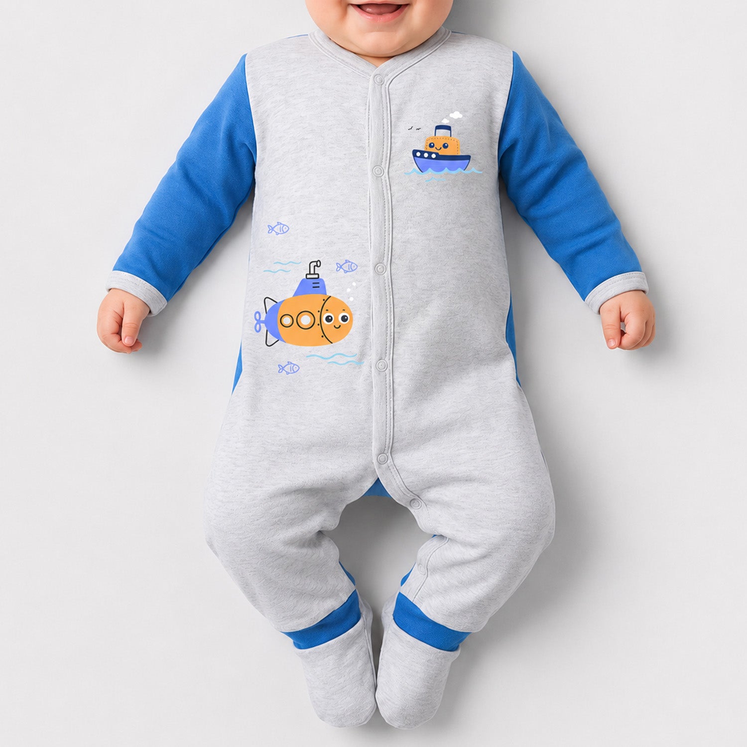 Enterizo Manga Larga con Diseño para Niños Talla - 1