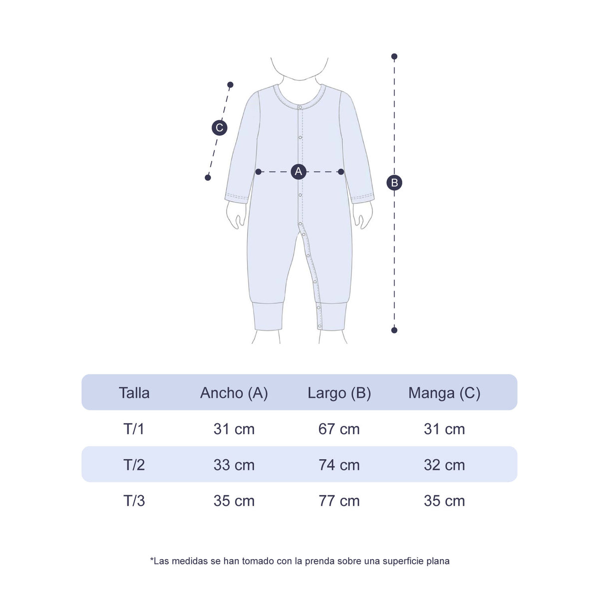 Enterizo Manga Larga con Diseño para Niños Talla - 3