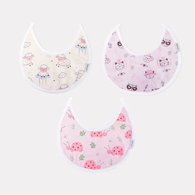 Baberos Estampado para Niñas – Pack x3