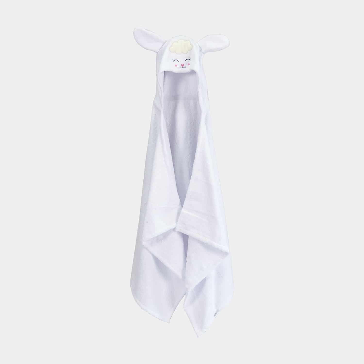 Toalla para Bebés con Capucha de Animalitos 73x135cm