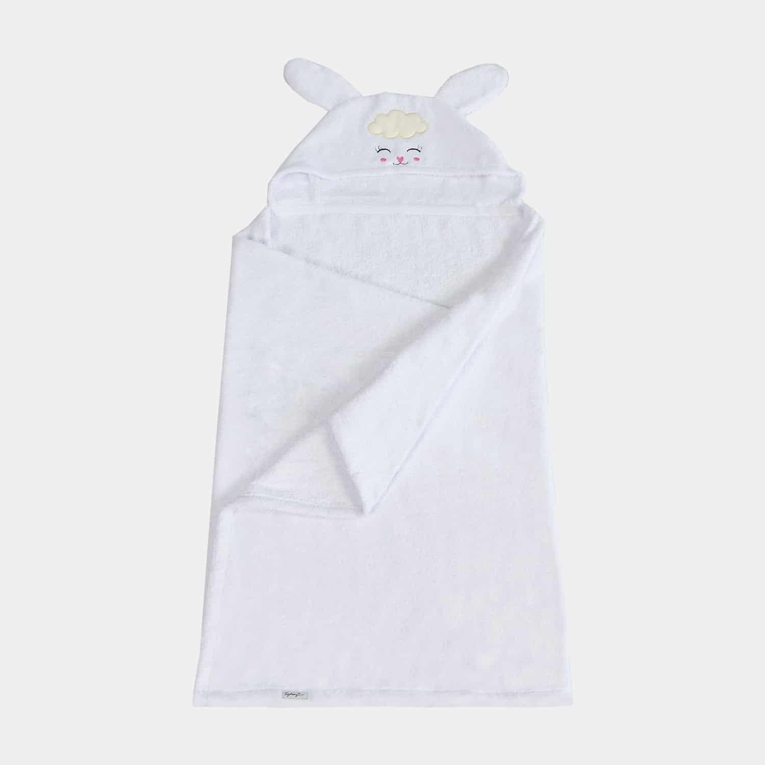 Toalla para Bebés con Capucha de Animalitos 73x135cm