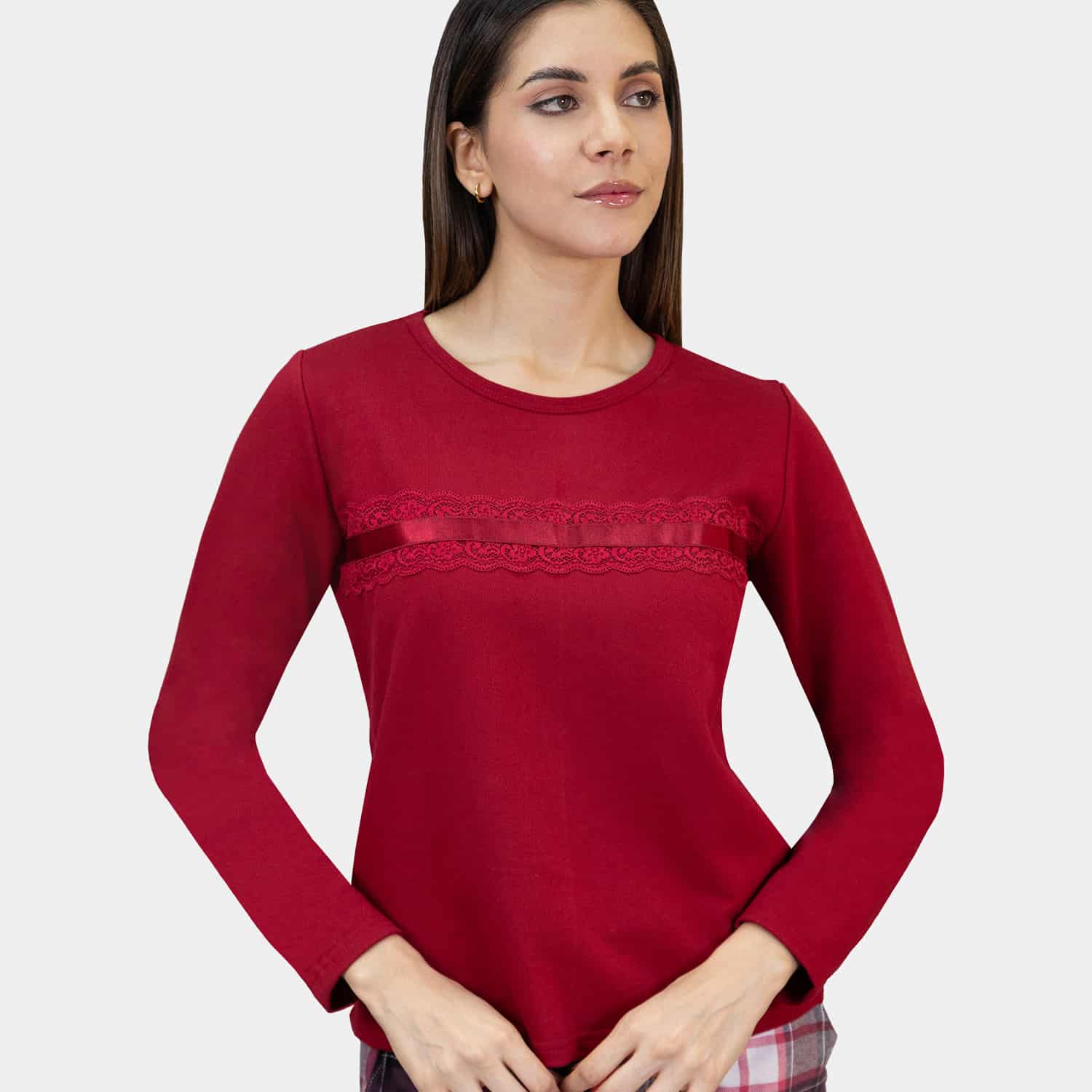 Polo Manga Larga F/T para Dama