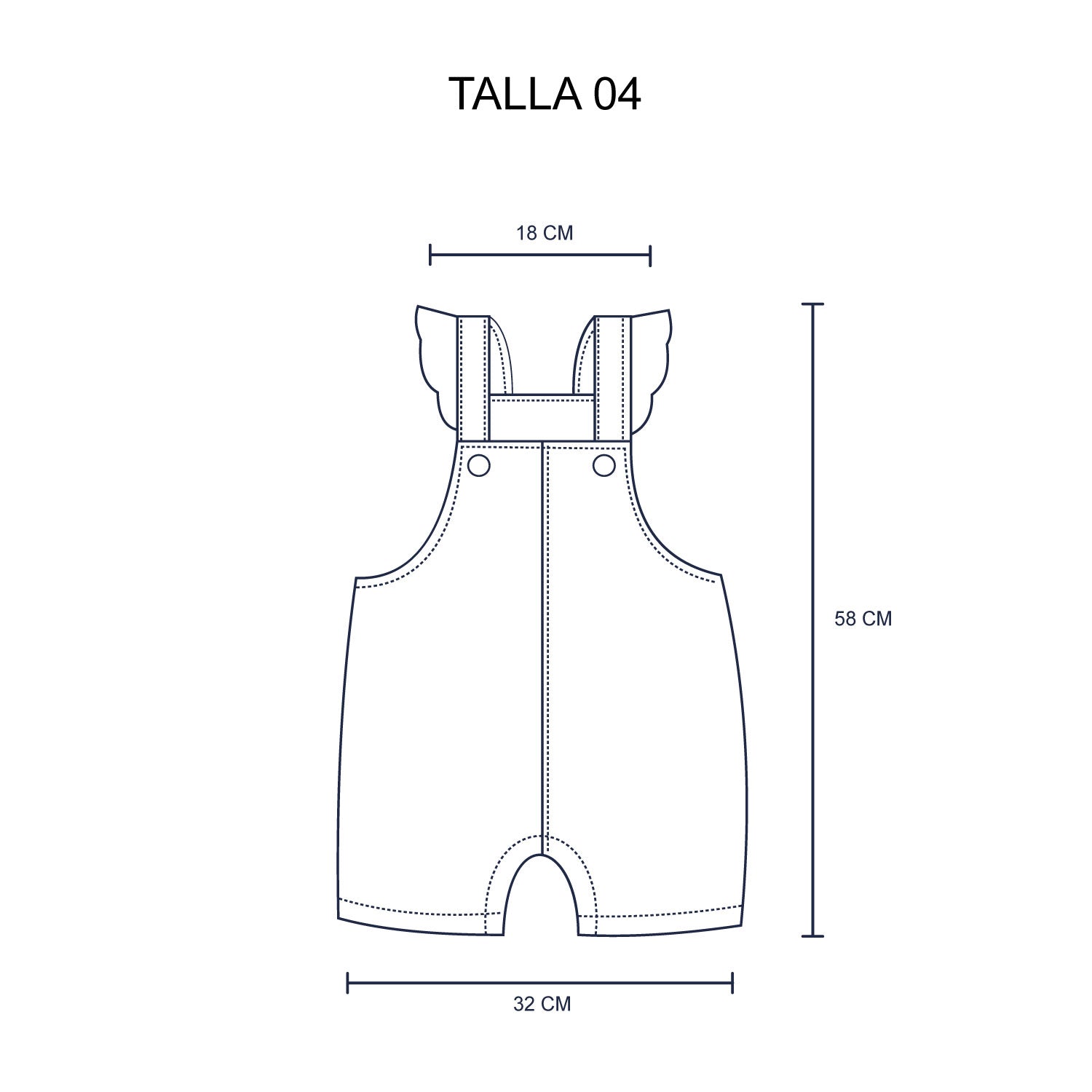 Overol para Niñas con Diseño Talla - 4